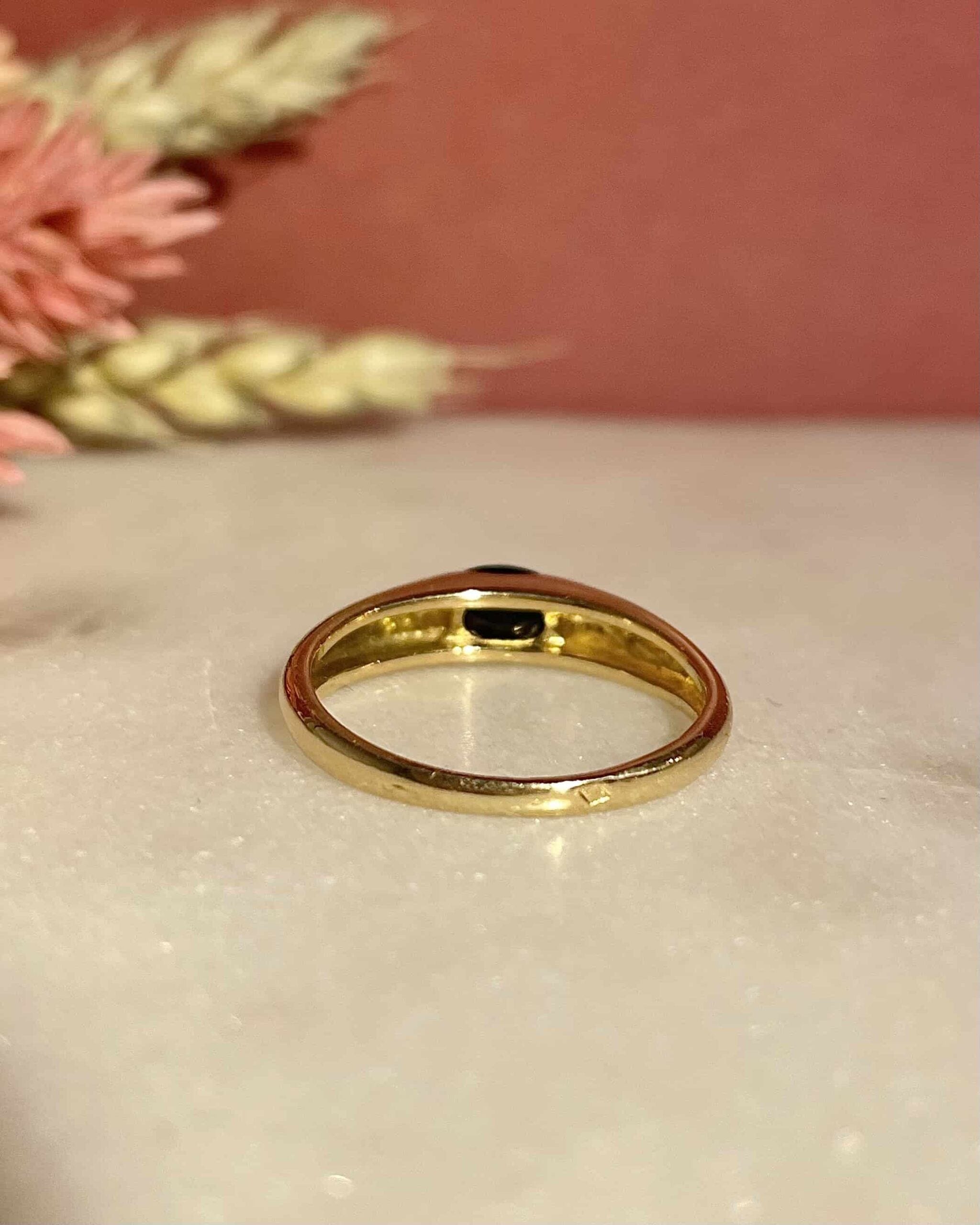 Bague Vintage Jonc Saphir 0.60 carat "Katherine" - Elliade Paris