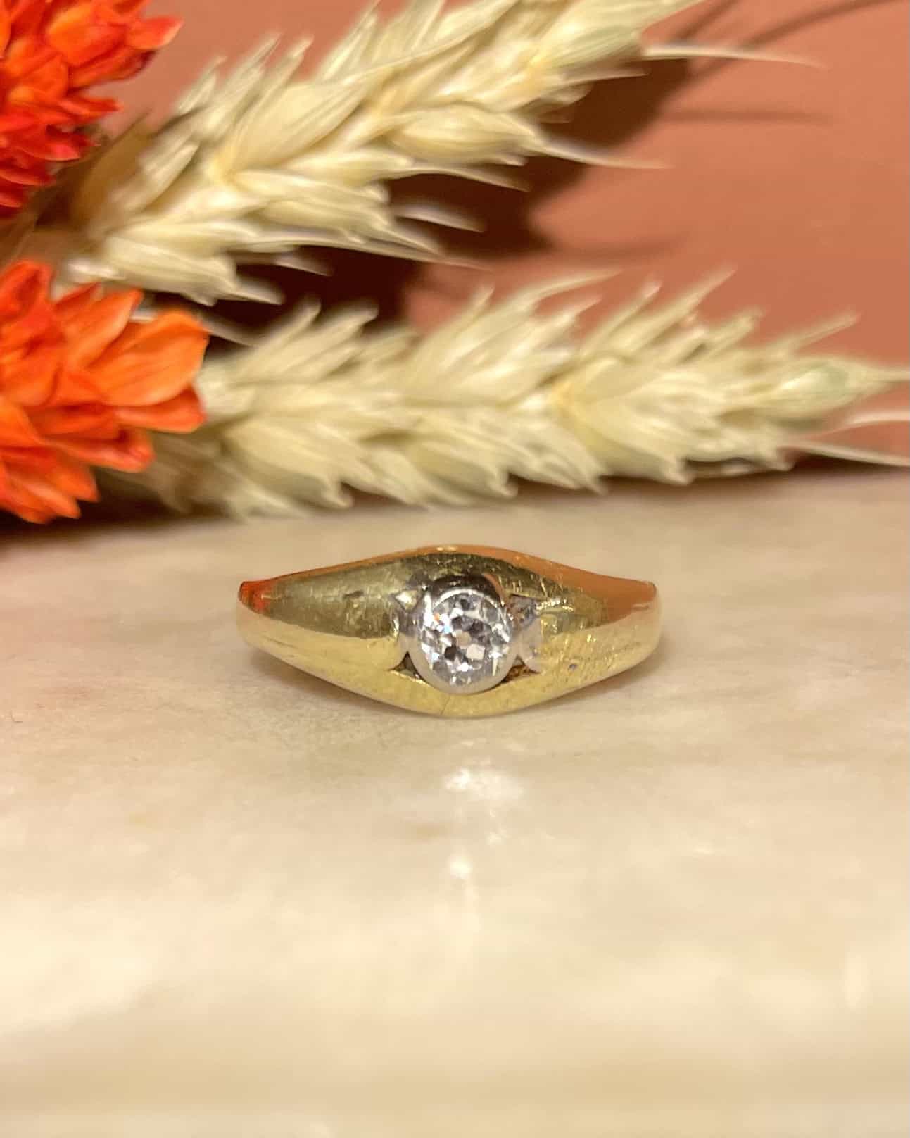 Bague Jonc Diamant "Gwen"