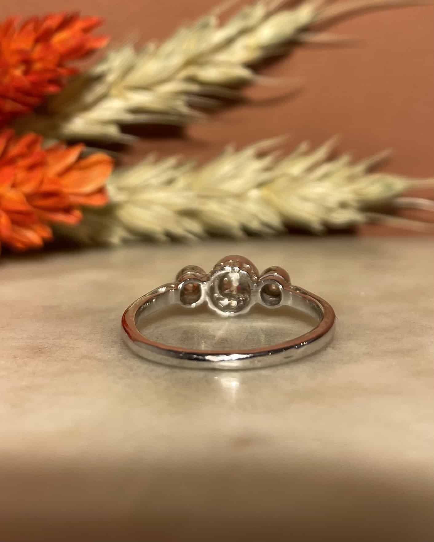 "Laure" 0.30 carat Diamond Trilogy Ring