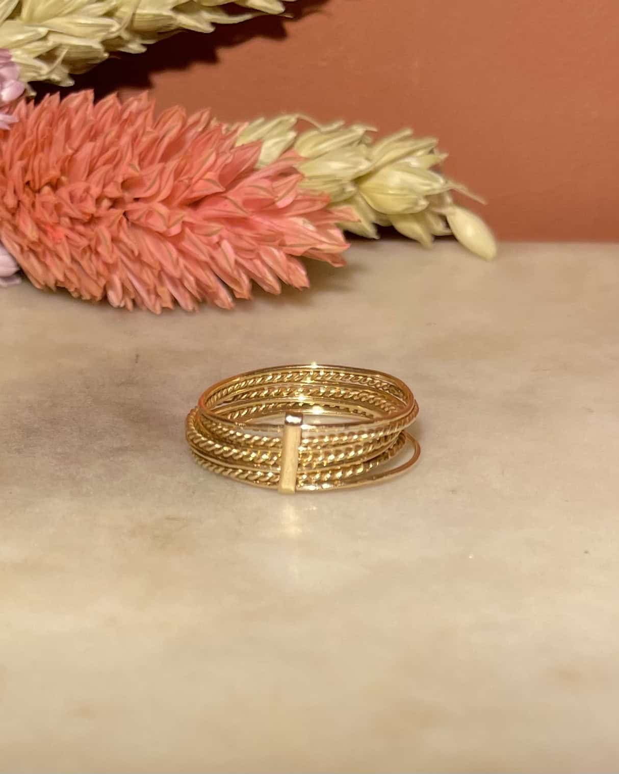 Bague Semainier Or 18 Carats "Dune" - Elliade Paris