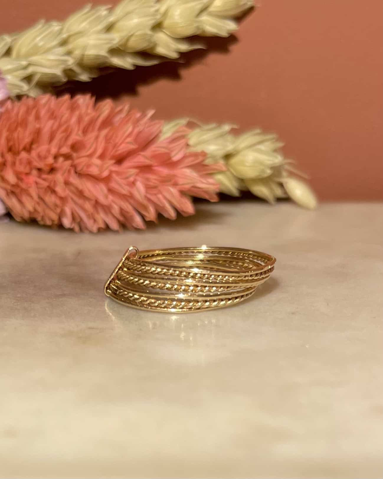 Bague Semainier Or 18 Carats "Dune" - Elliade Paris
