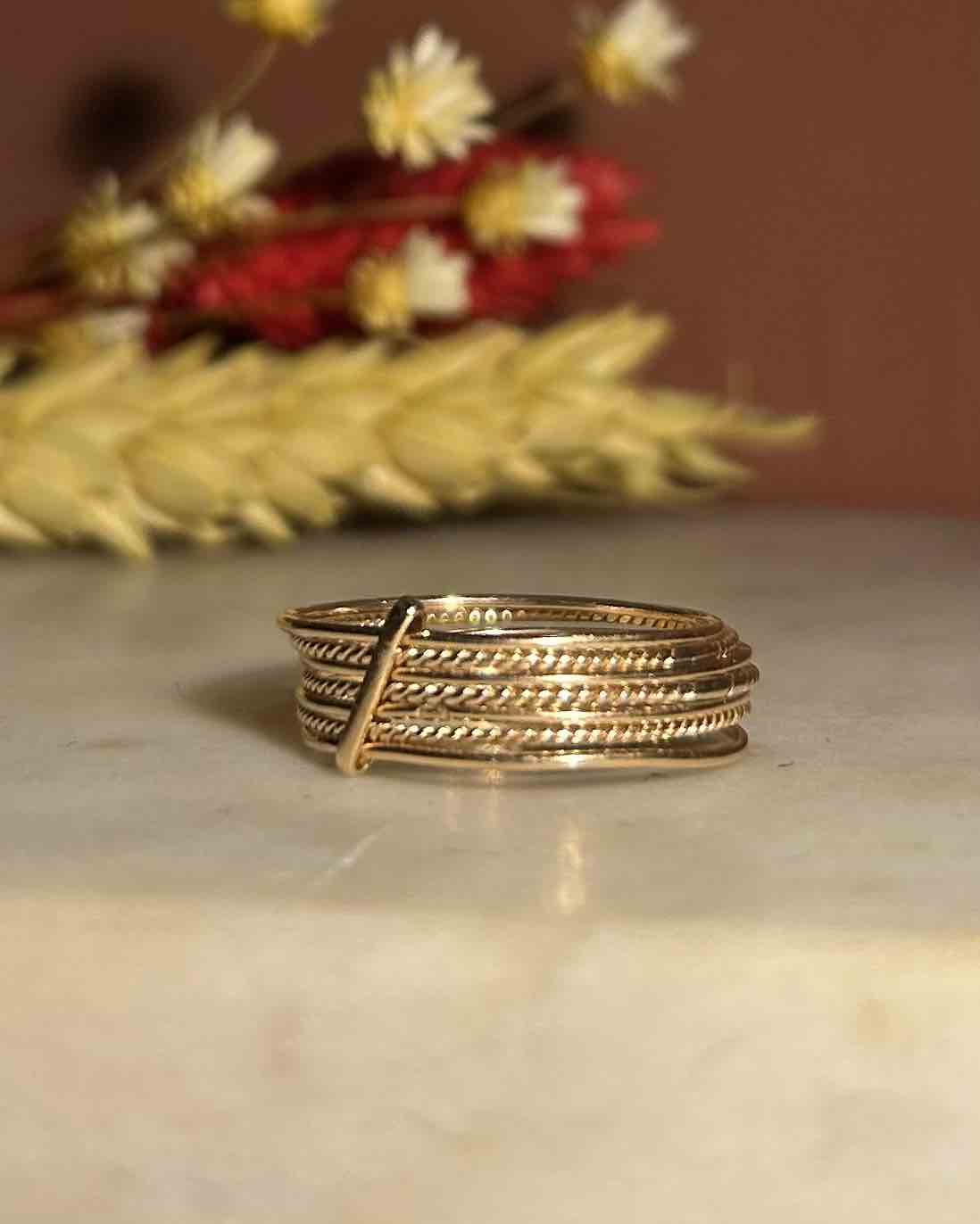 Bague Semainier Or 18 Carats "Yolanda" - Elliade Paris