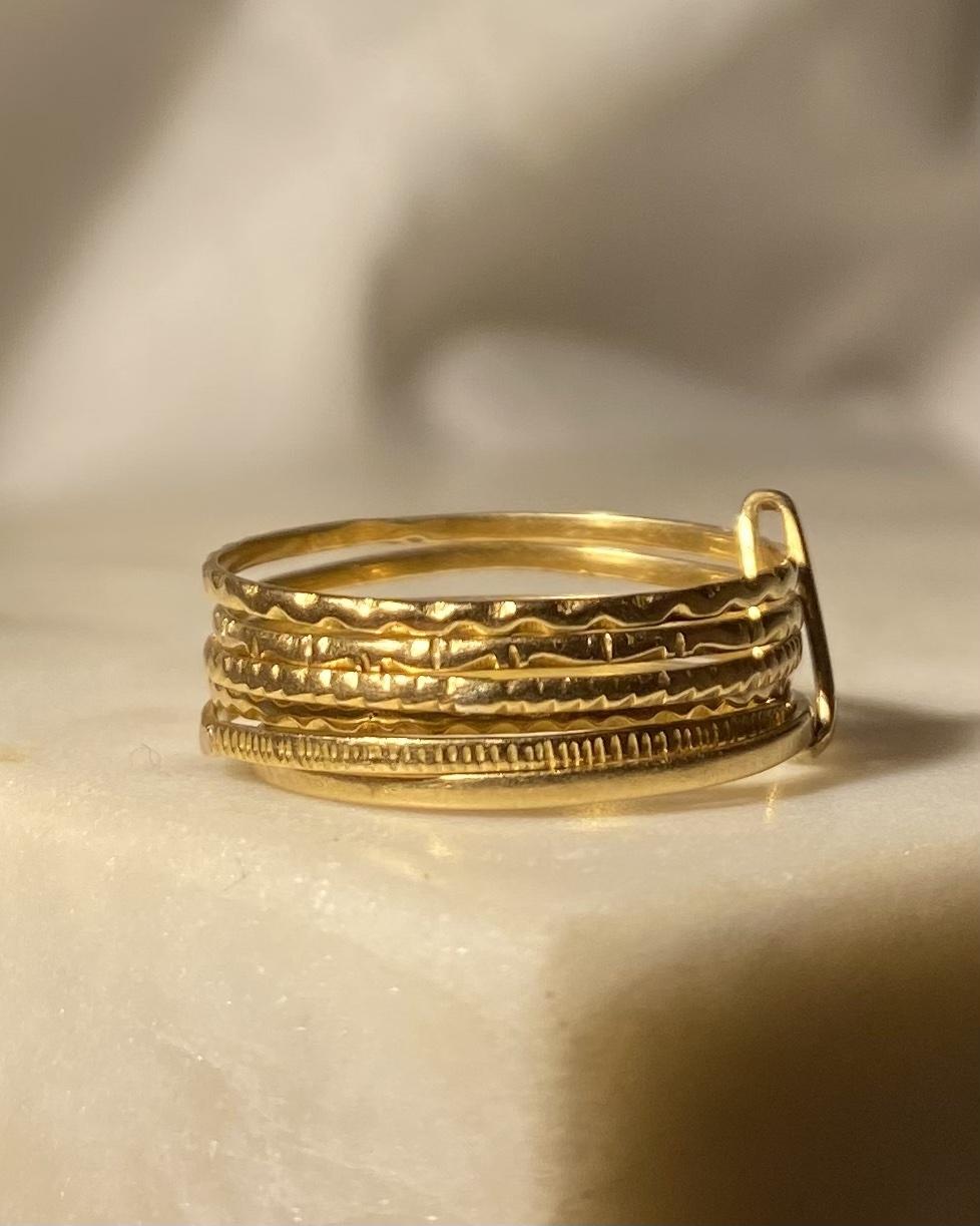Bague Semainier Or "Yasmina" - Elliade Paris