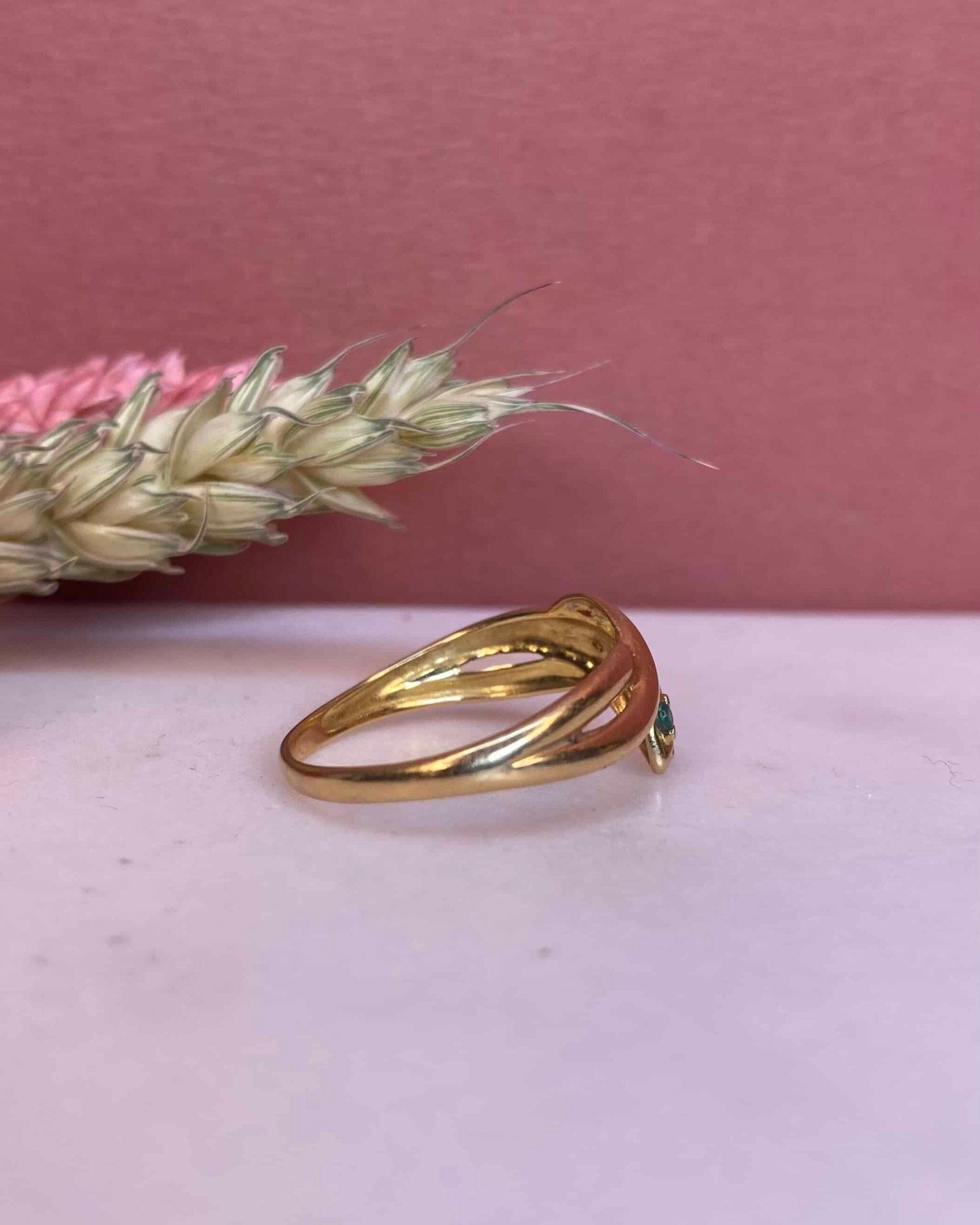 Bague Serpent Émeraudes & Diamants "Amani"