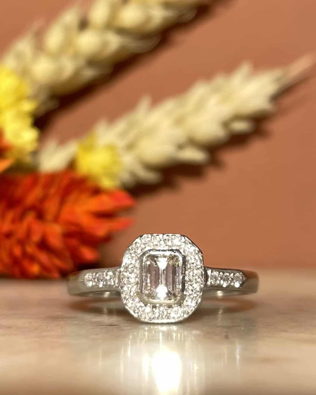 Bague Solitaire 23 Diamants "Véro" - Elliade Paris