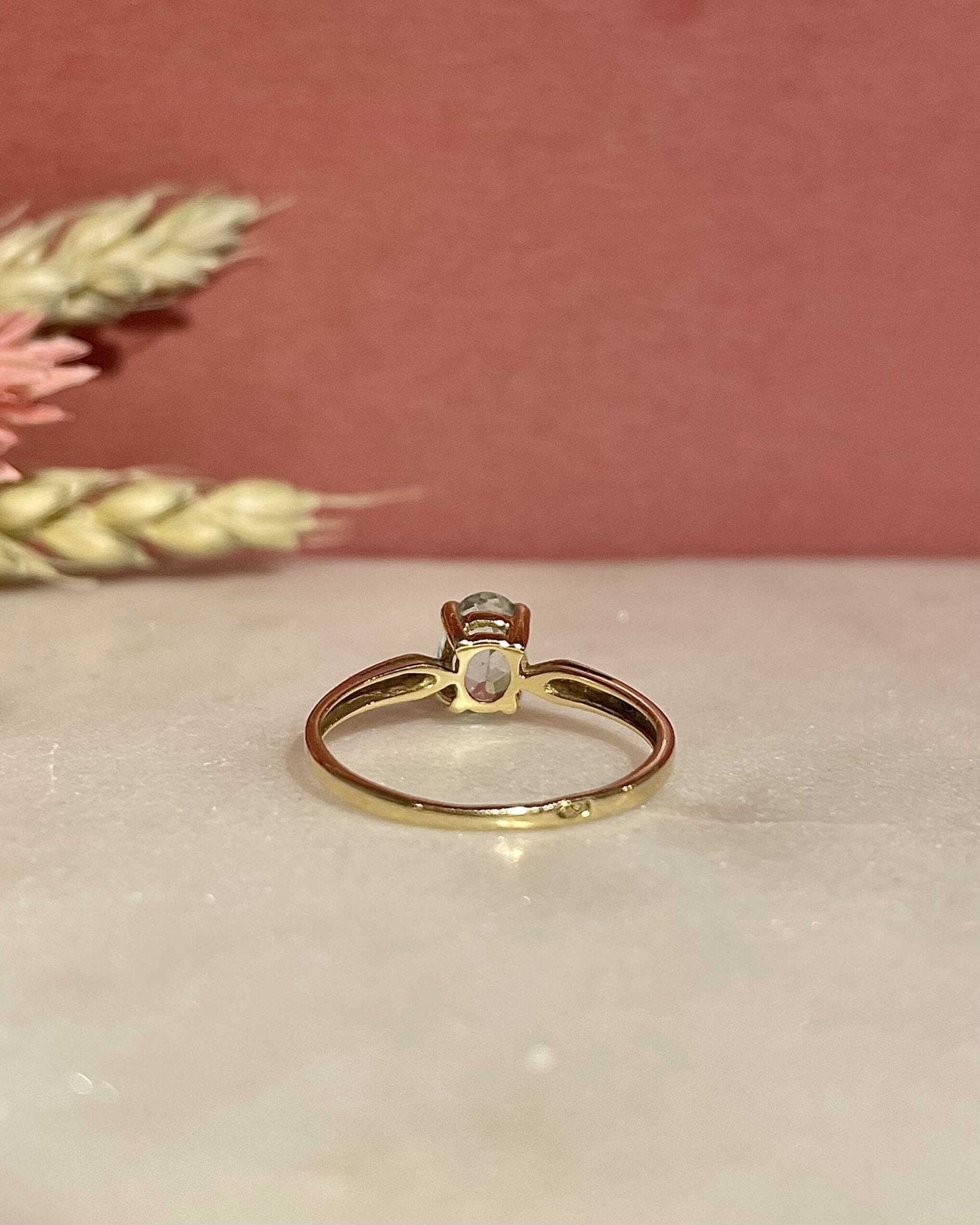 Bague Solitaire Aigue - Marine 0.65 carat "Regan" - Elliade Paris