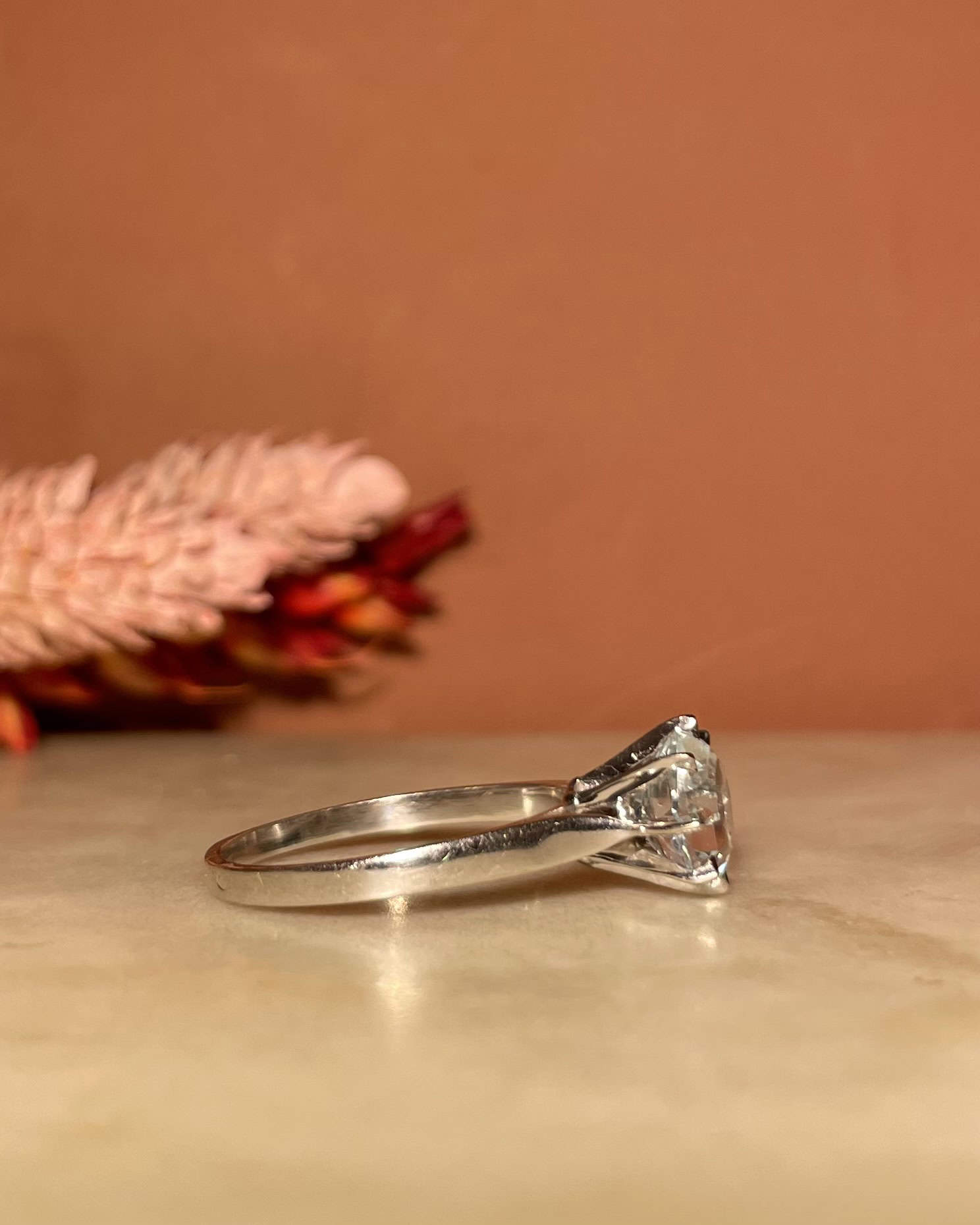 Bague Solitaire Aigue - marine 1.70 carat "Matis" - Elliade Paris