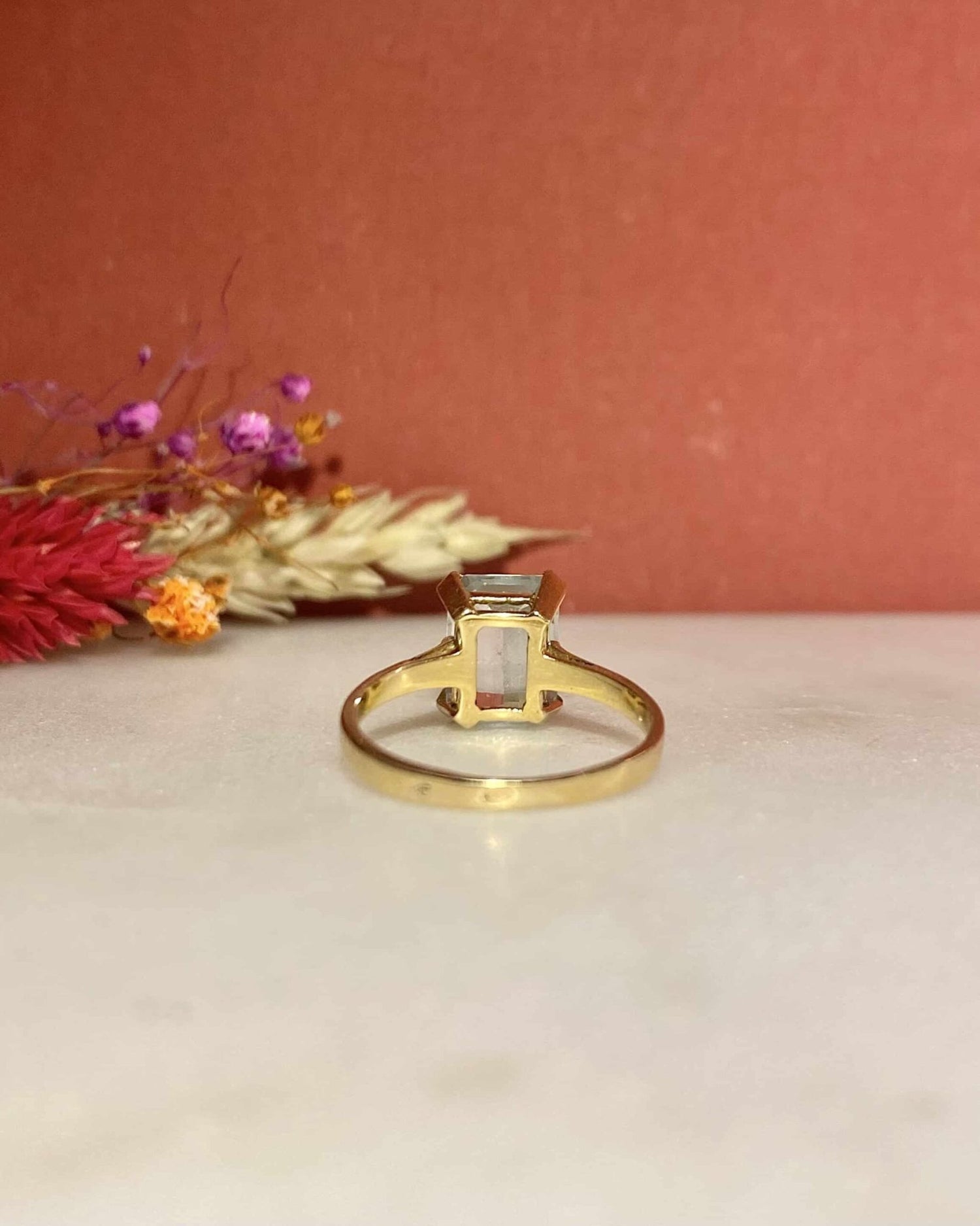 Bague Solitaire Aigue - Marine 1.90 carat "Penelope" - Elliade Paris