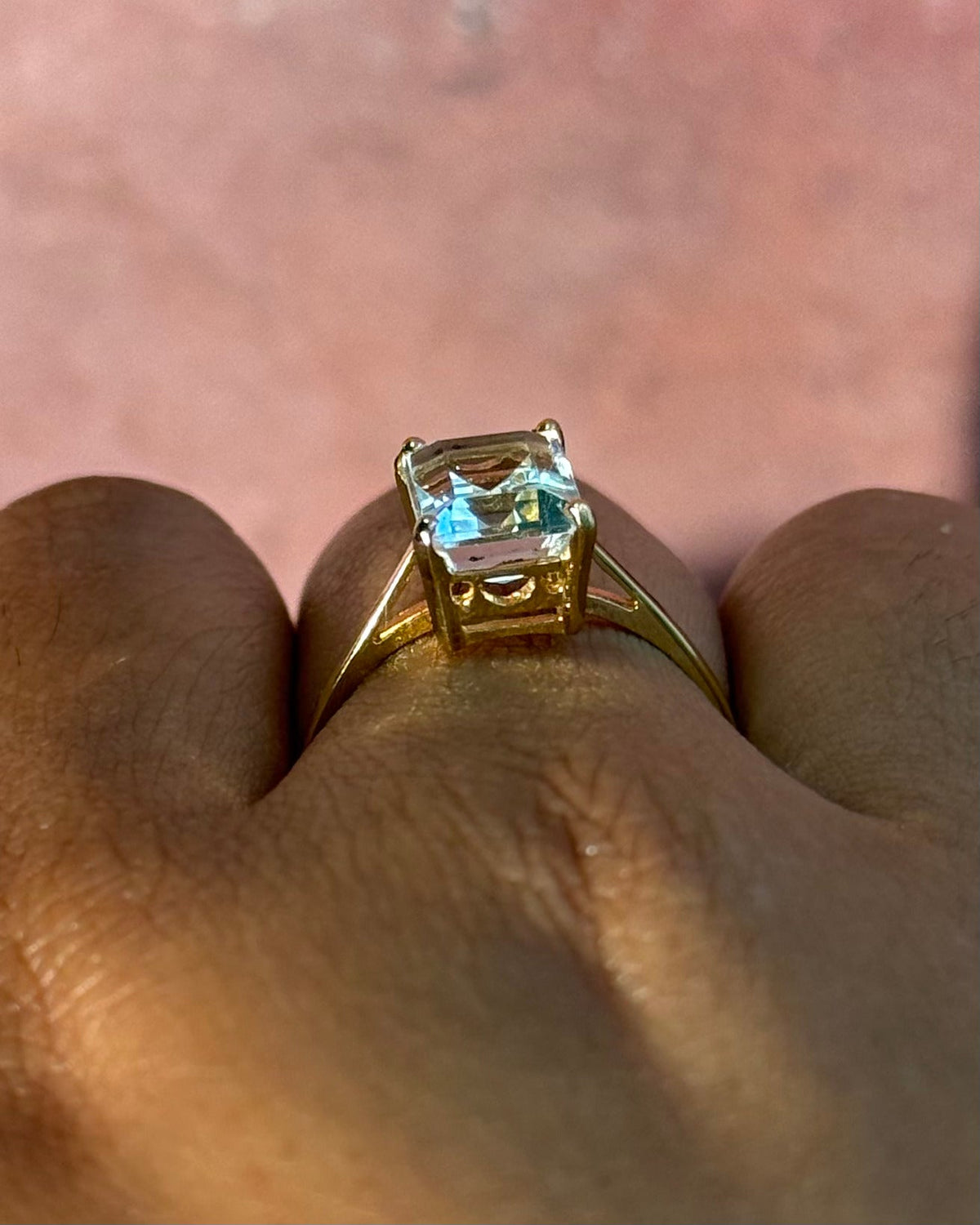 Bague Solitaire Aigue-Marine 2.20 carats "Odille" - Elliade Paris