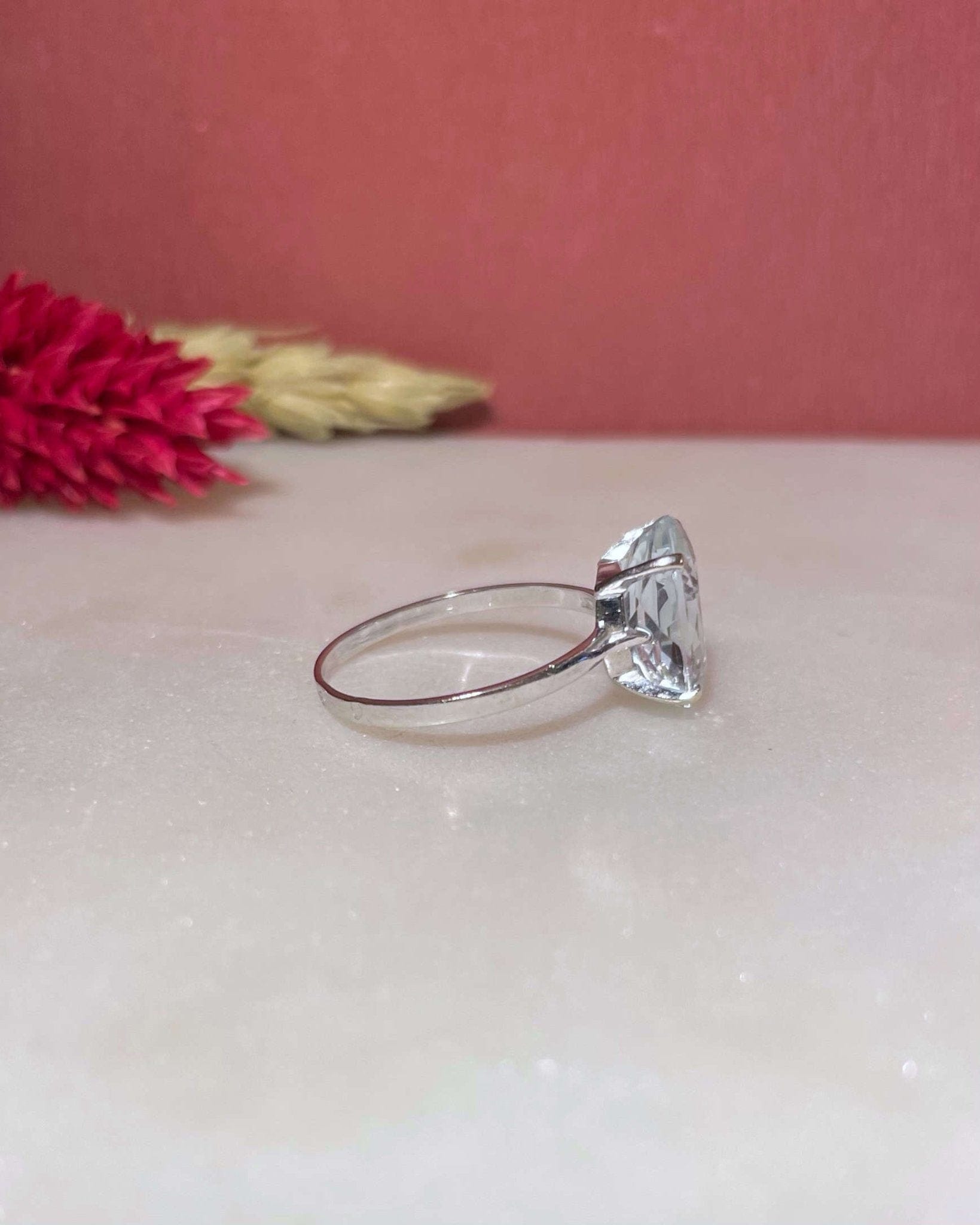 Bague Solitaire Aigue - Marine 2.80 carats "Eliana" - Elliade Paris