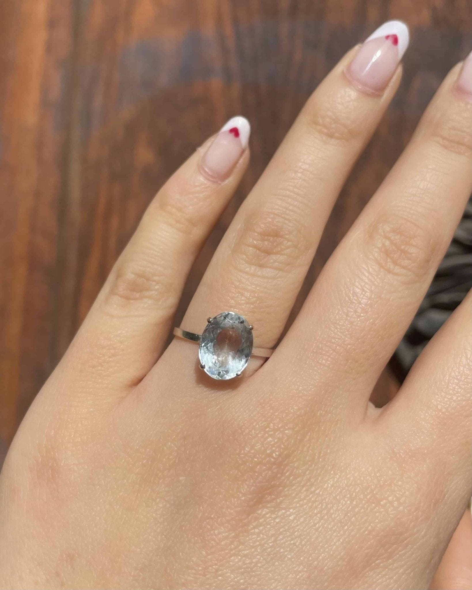 Bague Solitaire Aigue - Marine 2.80 carats "Eliana" - Elliade Paris