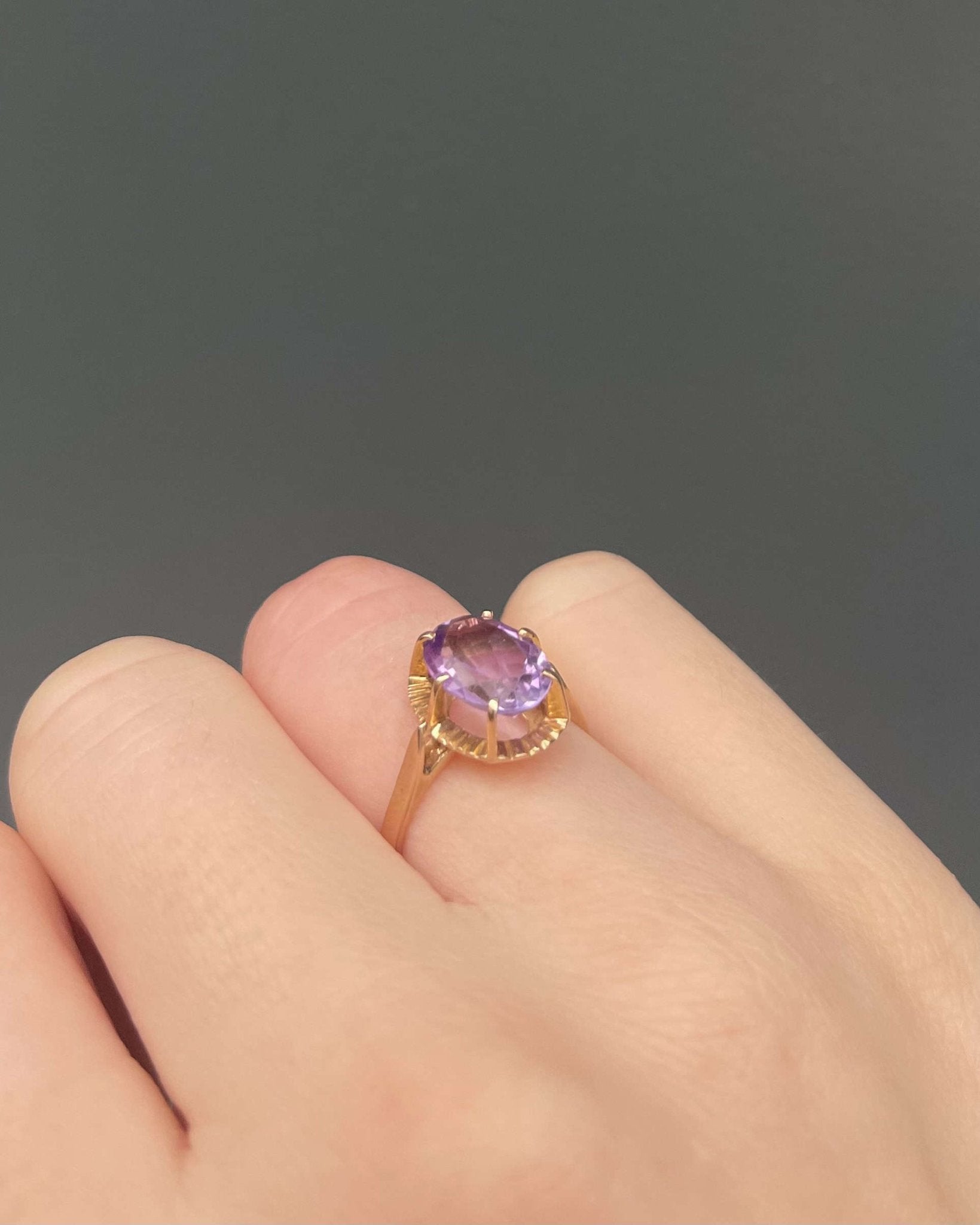 Bague Solitaire Améthyste 2.35 Carats "Galilee" - Elliade Paris