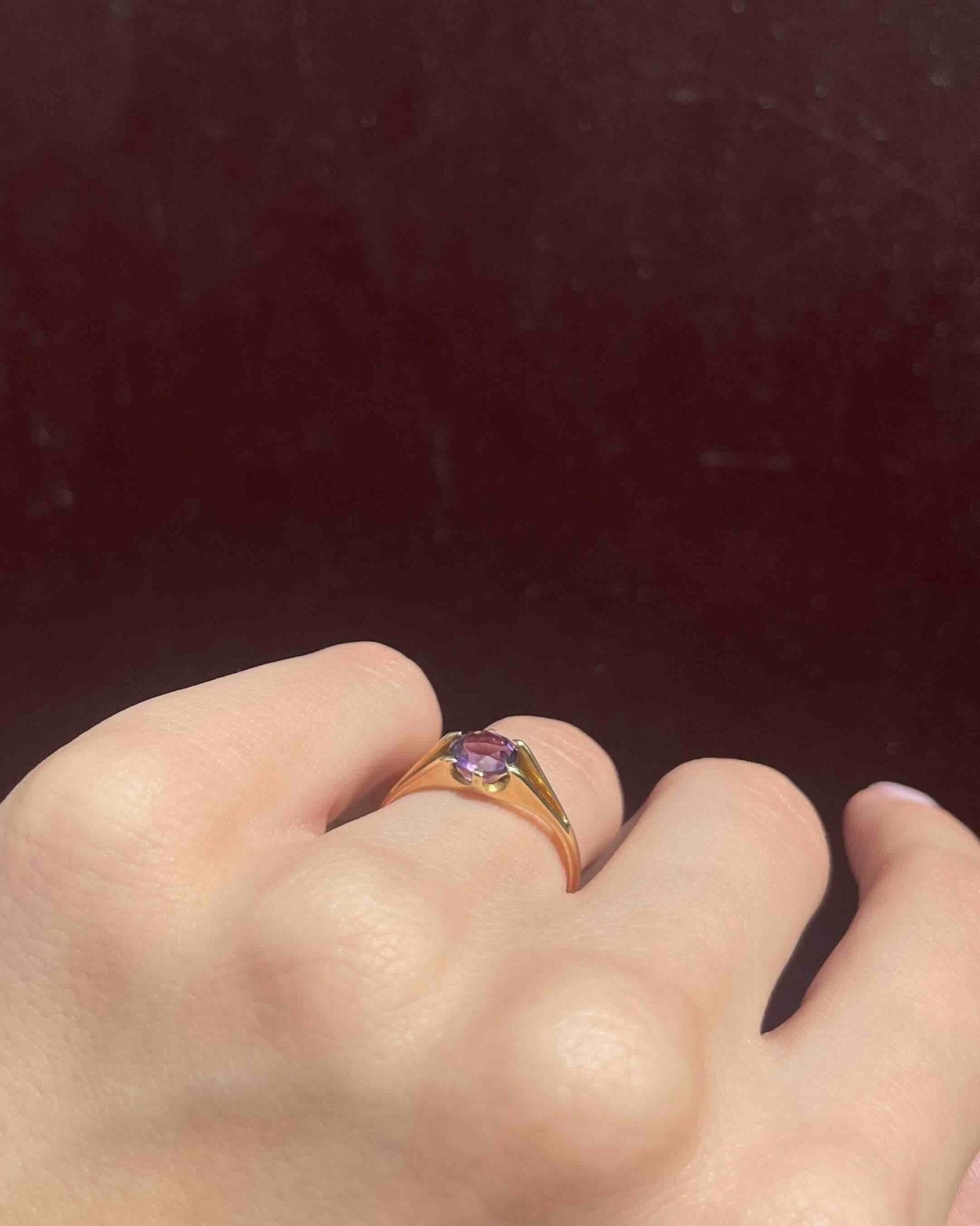 Bague Solitaire Améthyste "Dakota" - Elliade Paris