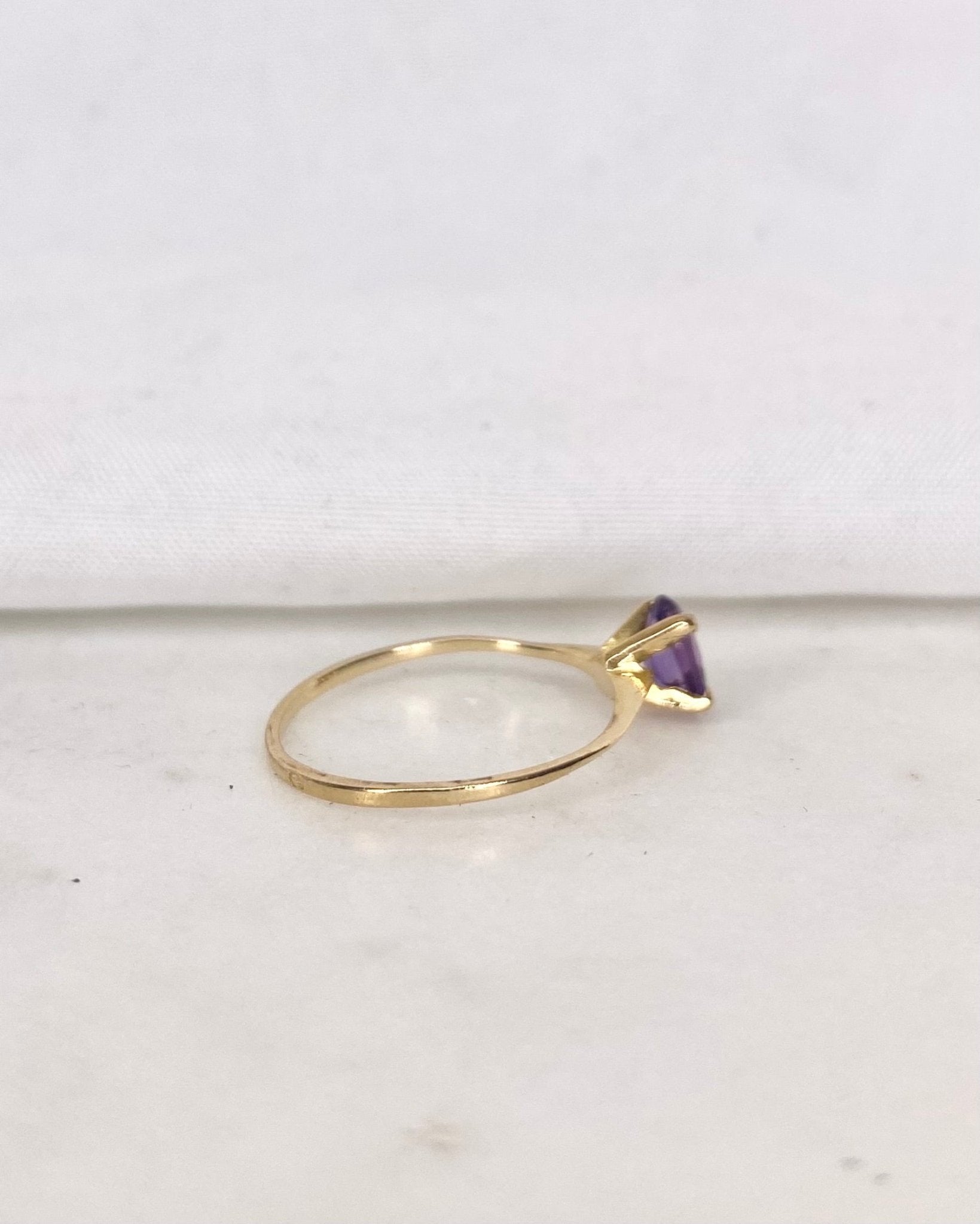Bague Solitaire Améthyste "Eliana" - Elliade Paris