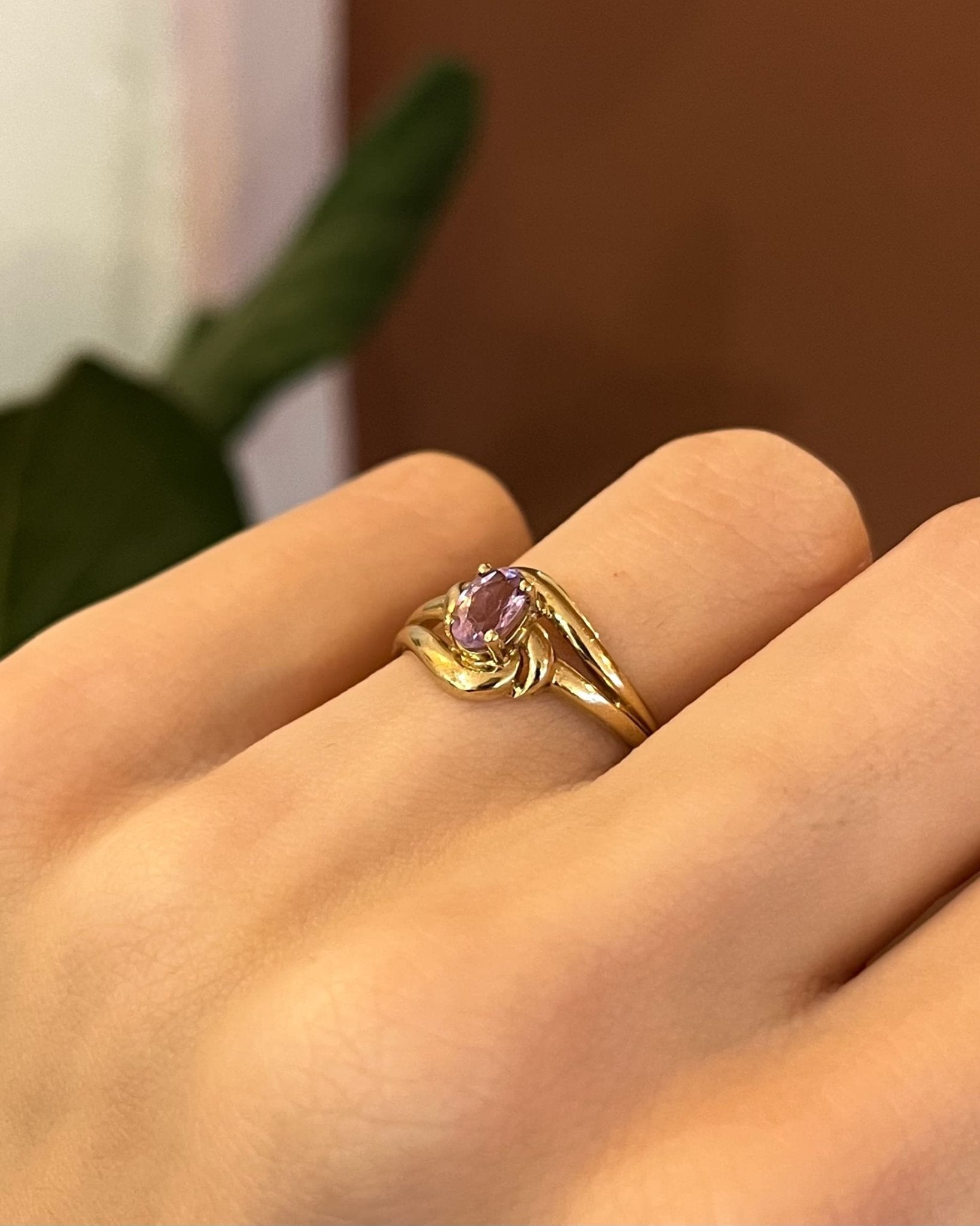 Bague Solitaire Améthyste "Farah" - Elliade Paris