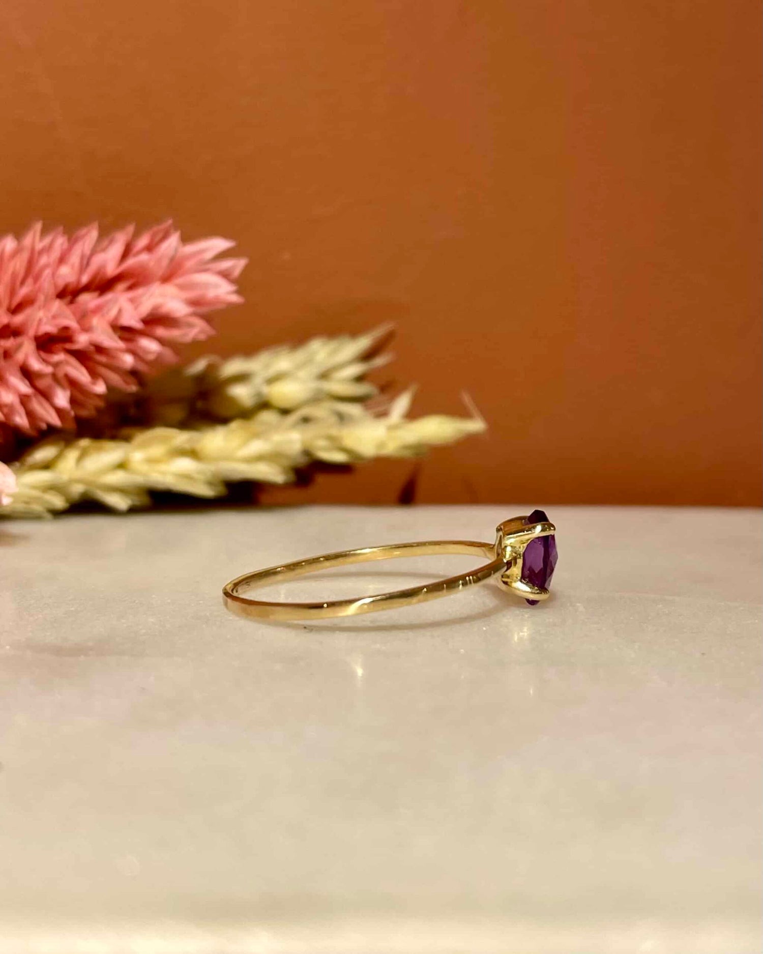 Bague Solitaire Améthyste 0.60 carat "Alora"