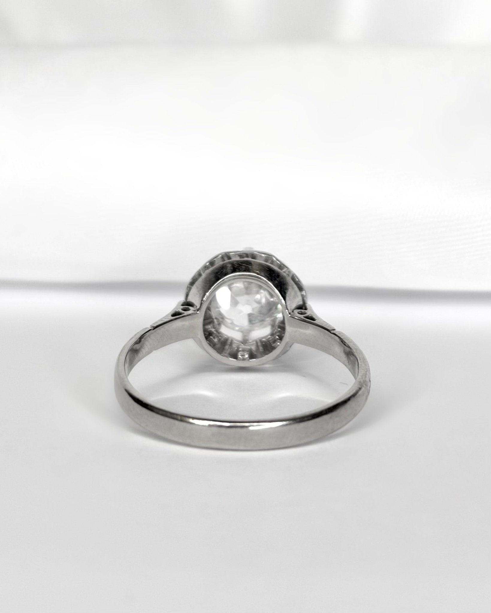 Bague Solitaire Art - Déco Diamant 1.02 carat "Fannie" - Elliade Paris