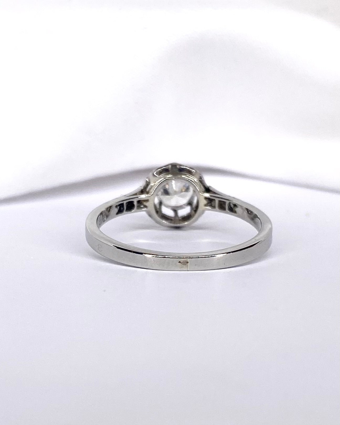 Bague Solitaire Art Déco Diamants 0.43 carat "Rozenne" - Elliade Paris