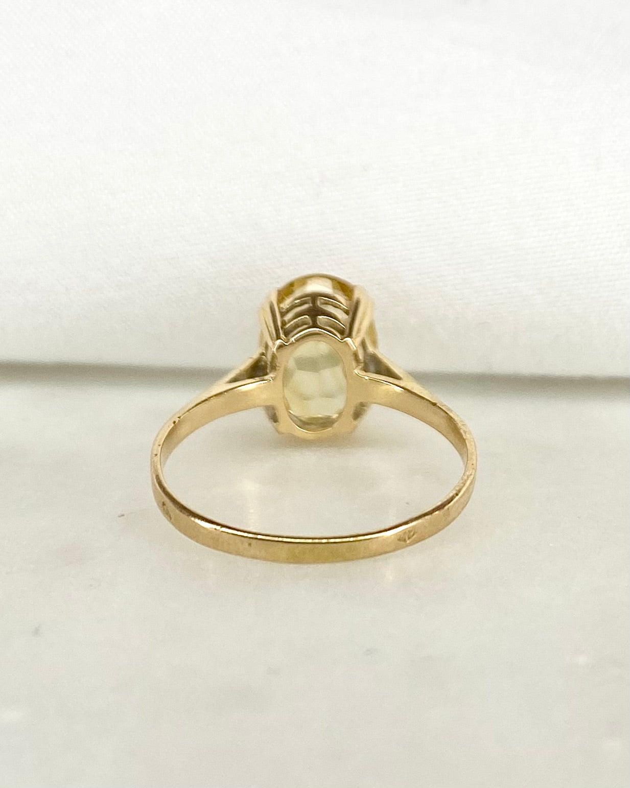 Bague Solitaire Citrine 2.80 carats "Isabella" - Elliade Paris