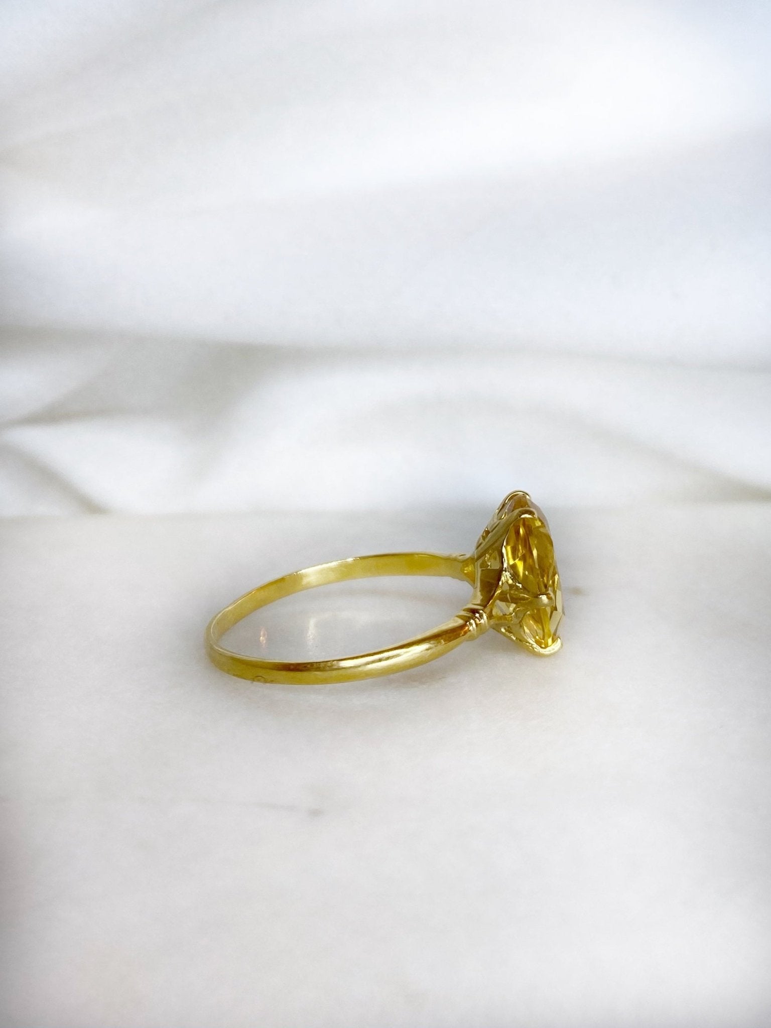 Bague Solitaire Citrine 2.80 carats “Luzia" - Elliade Paris