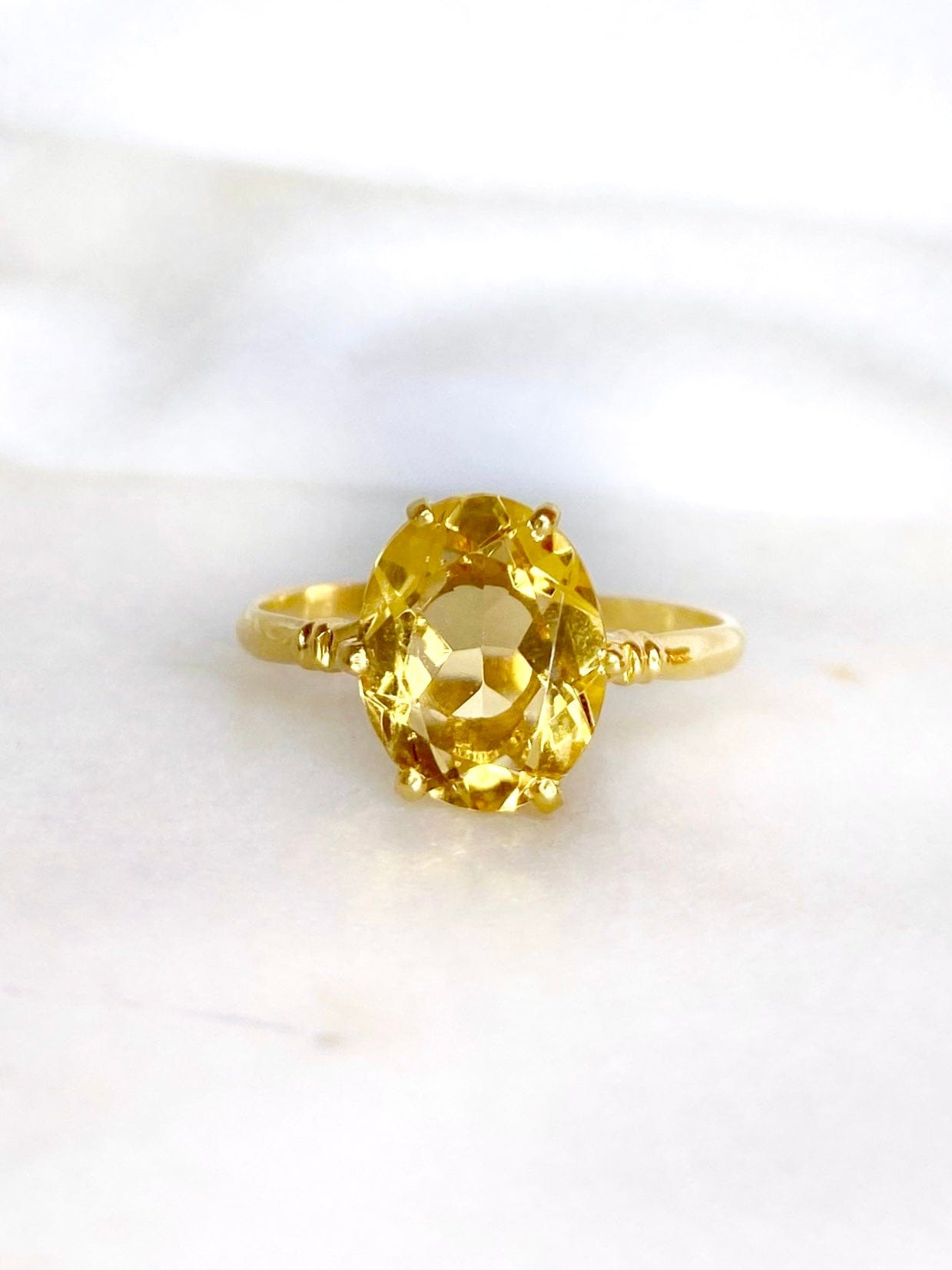 Bague Solitaire Citrine 2.80 carats “Luzia" - Elliade Paris