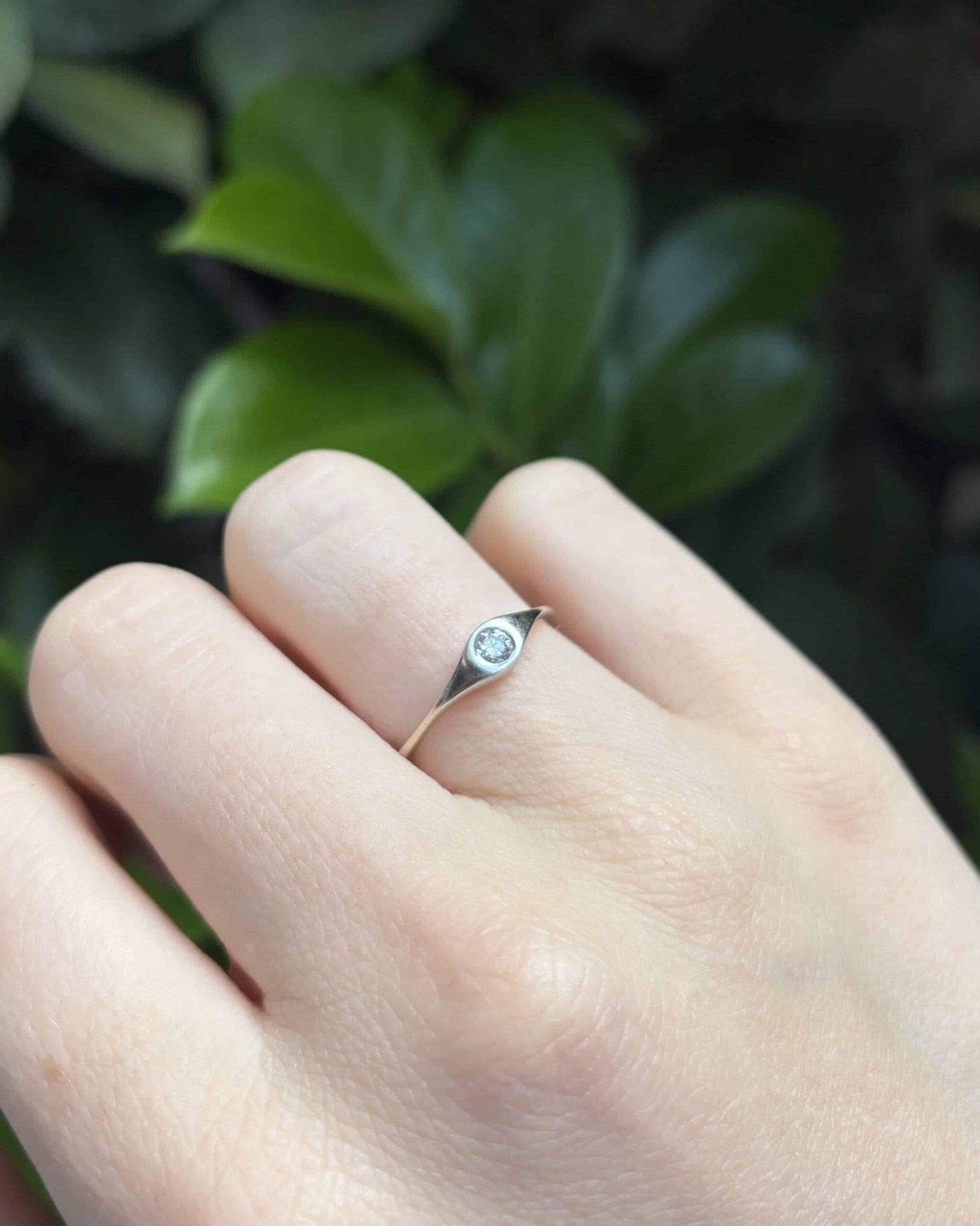 Bague Solitaire Diamant 0.10 carat "Yuna" - Elliade Paris
