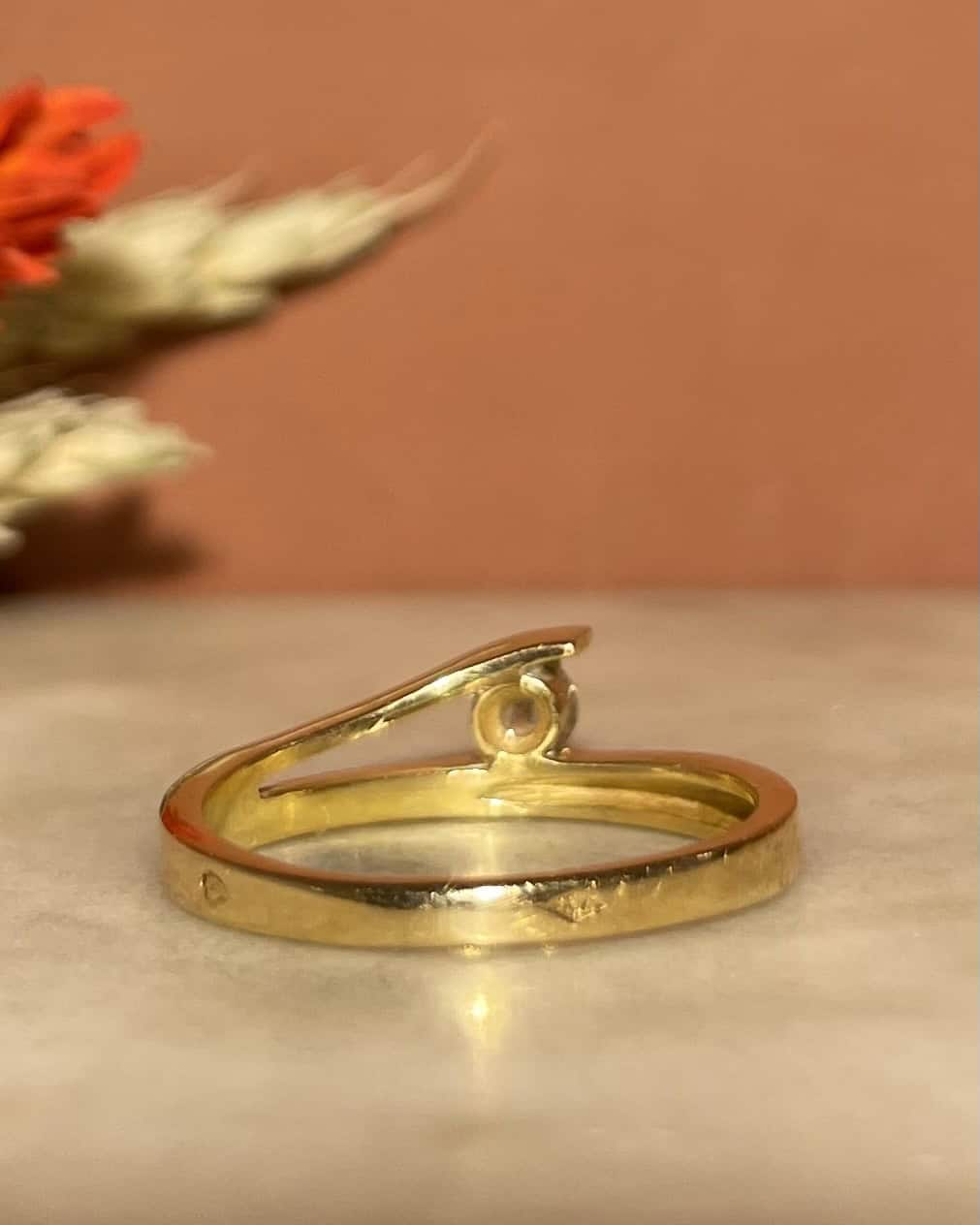 Bague solitaire Diamant 0.15 carat "Manassée" - Elliade Paris