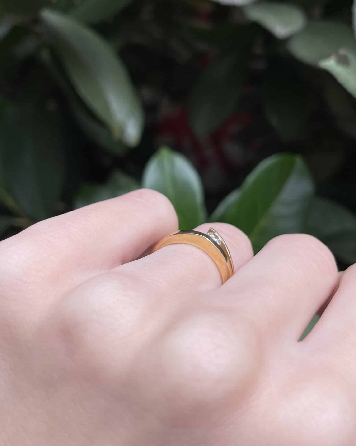 Bague solitaire Diamant 0.15 carat "Manassée" - Elliade Paris