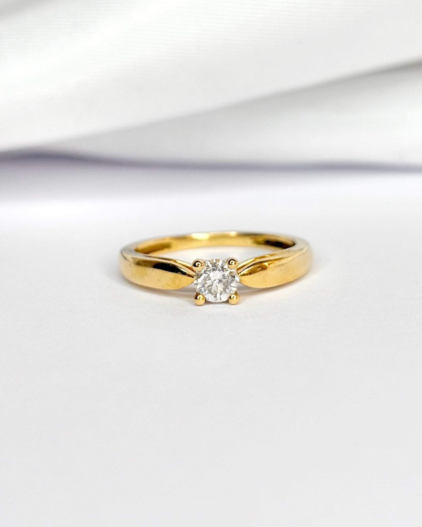 Bague Solitaire Diamant 0.23 carat "Florina" - Elliade Paris