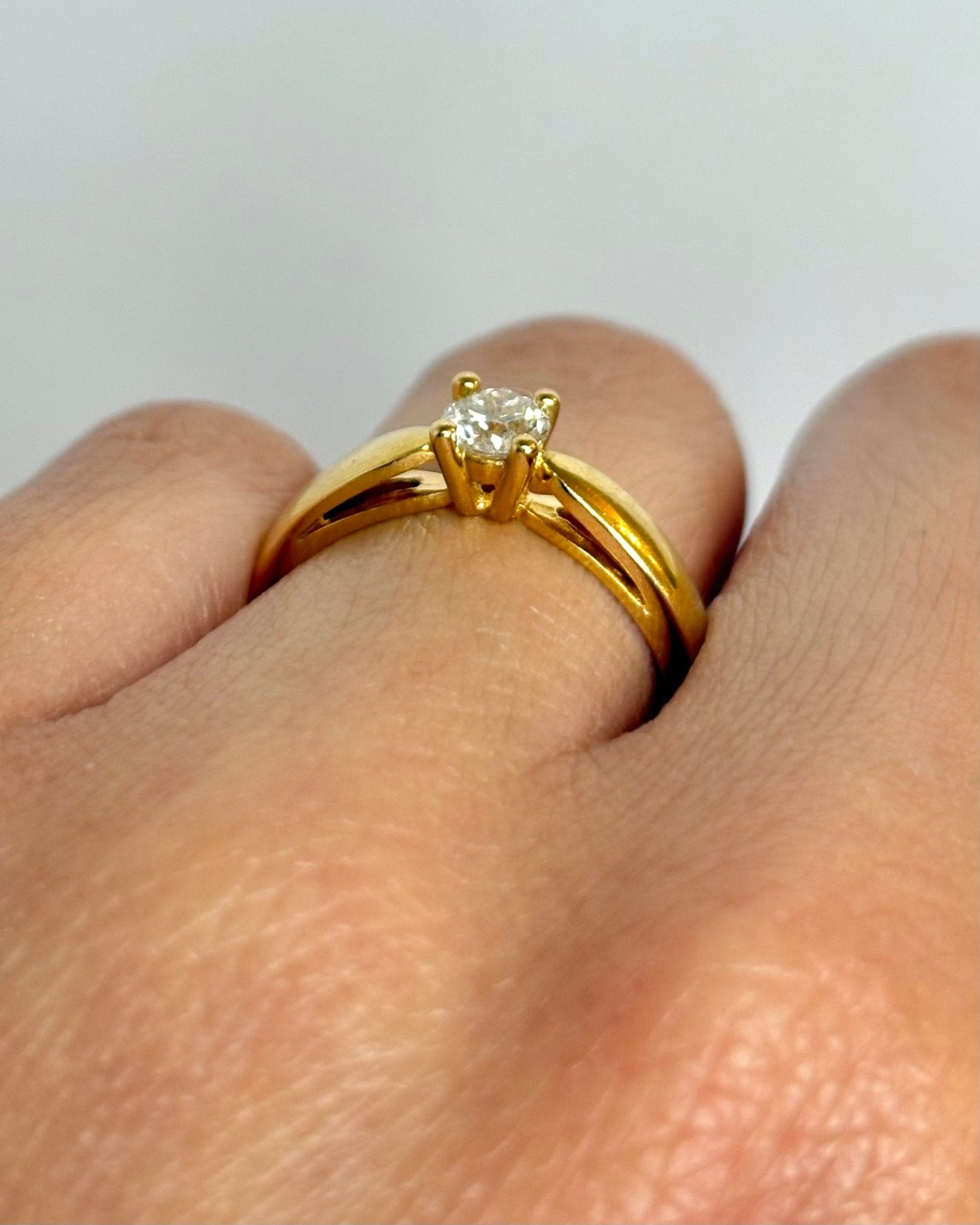 Bague Solitaire Diamant 0.23 carat "Florina" - Elliade Paris