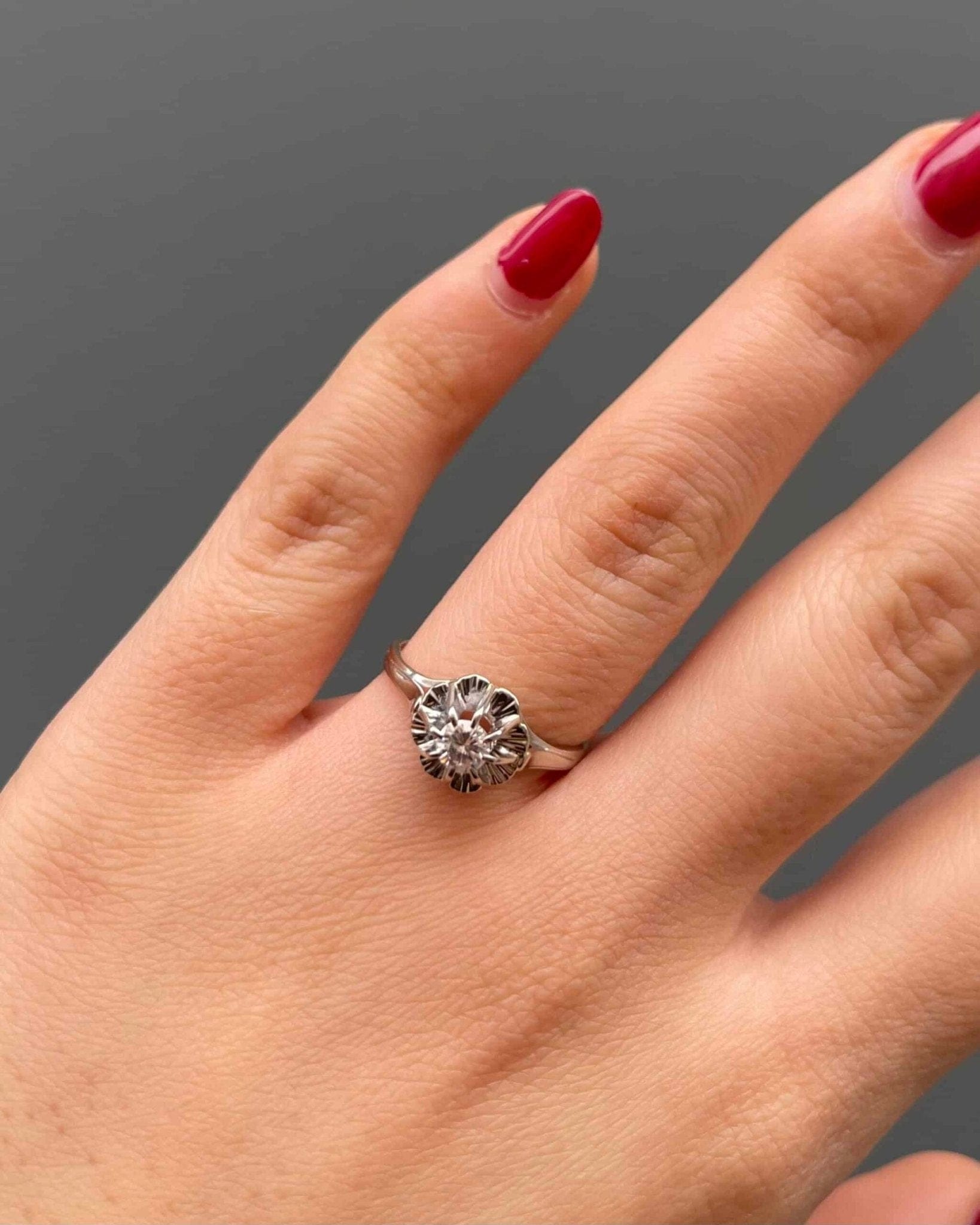 Bague Solitaire Diamant 0.25 Carat "Winter" - Elliade Paris