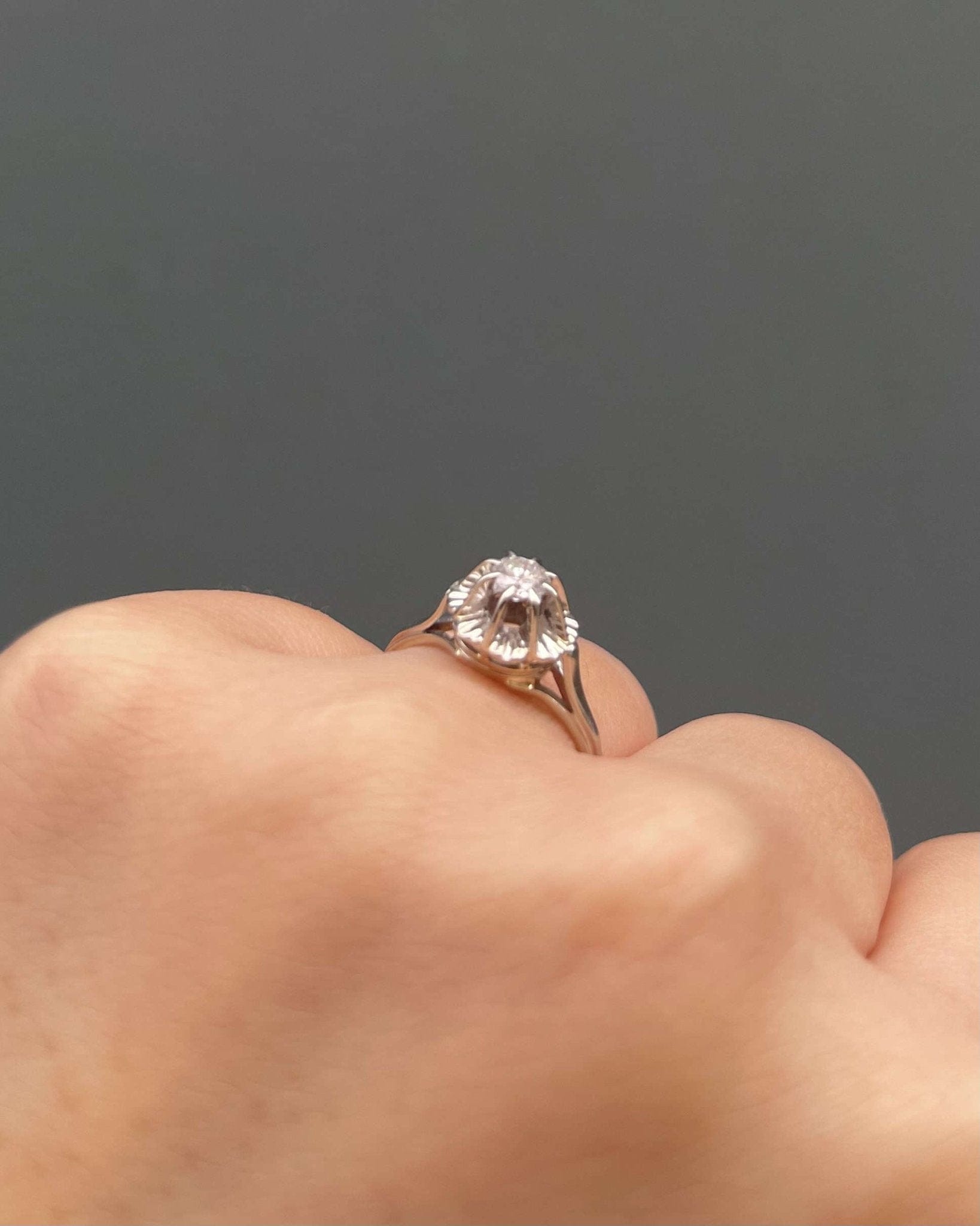 Bague Solitaire Diamant 0.25 Carat "Winter" - Elliade Paris