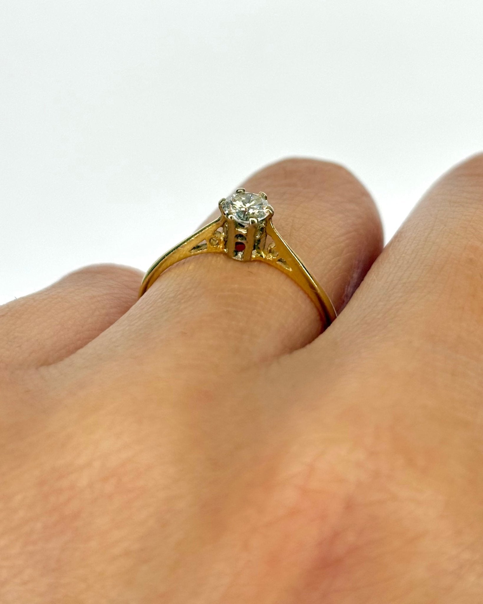 Bague Solitaire Diamant 0.27 carat "Manille" - Elliade Paris