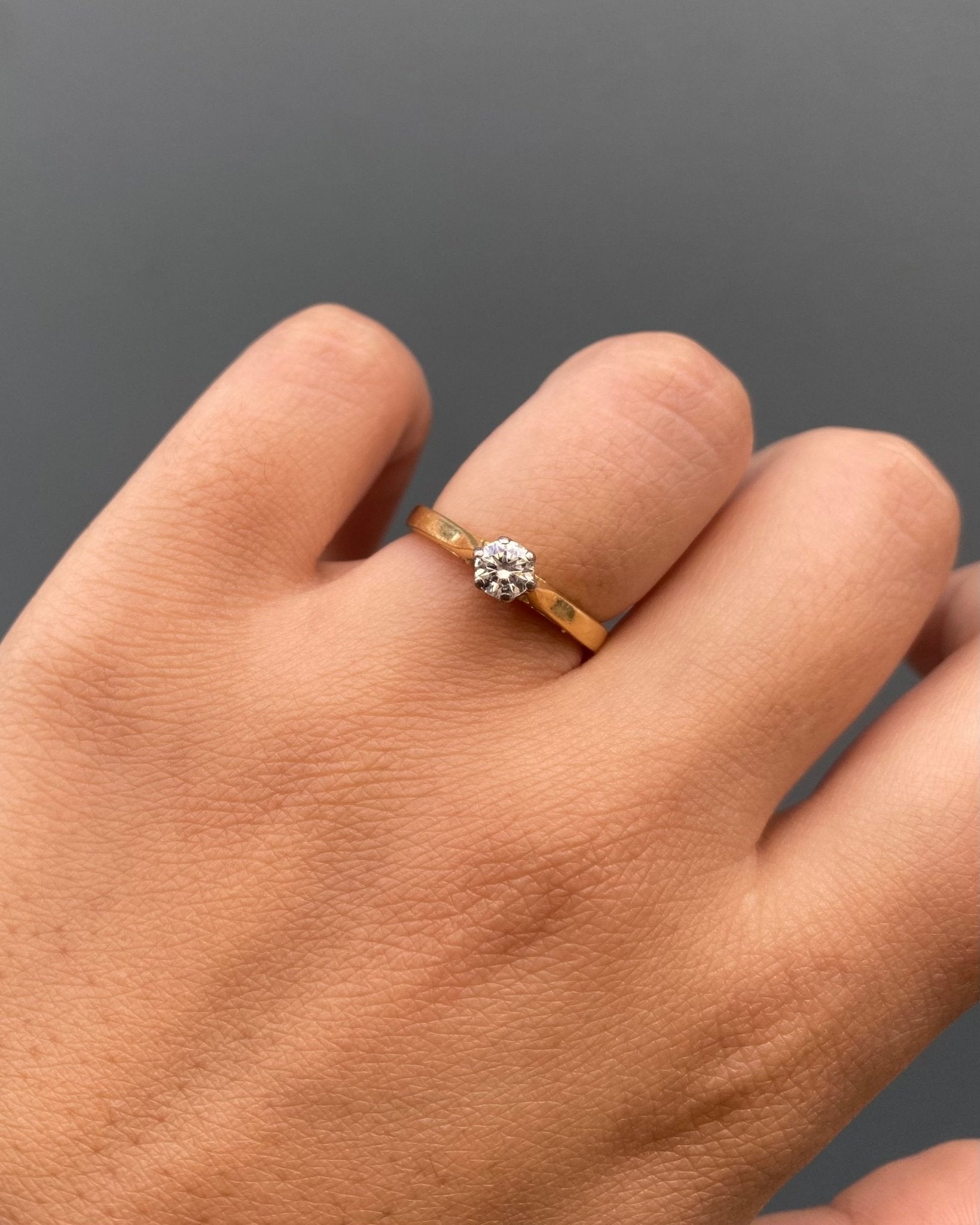 Bague Solitaire Diamant 0.30 carat "Karen" - Elliade Paris