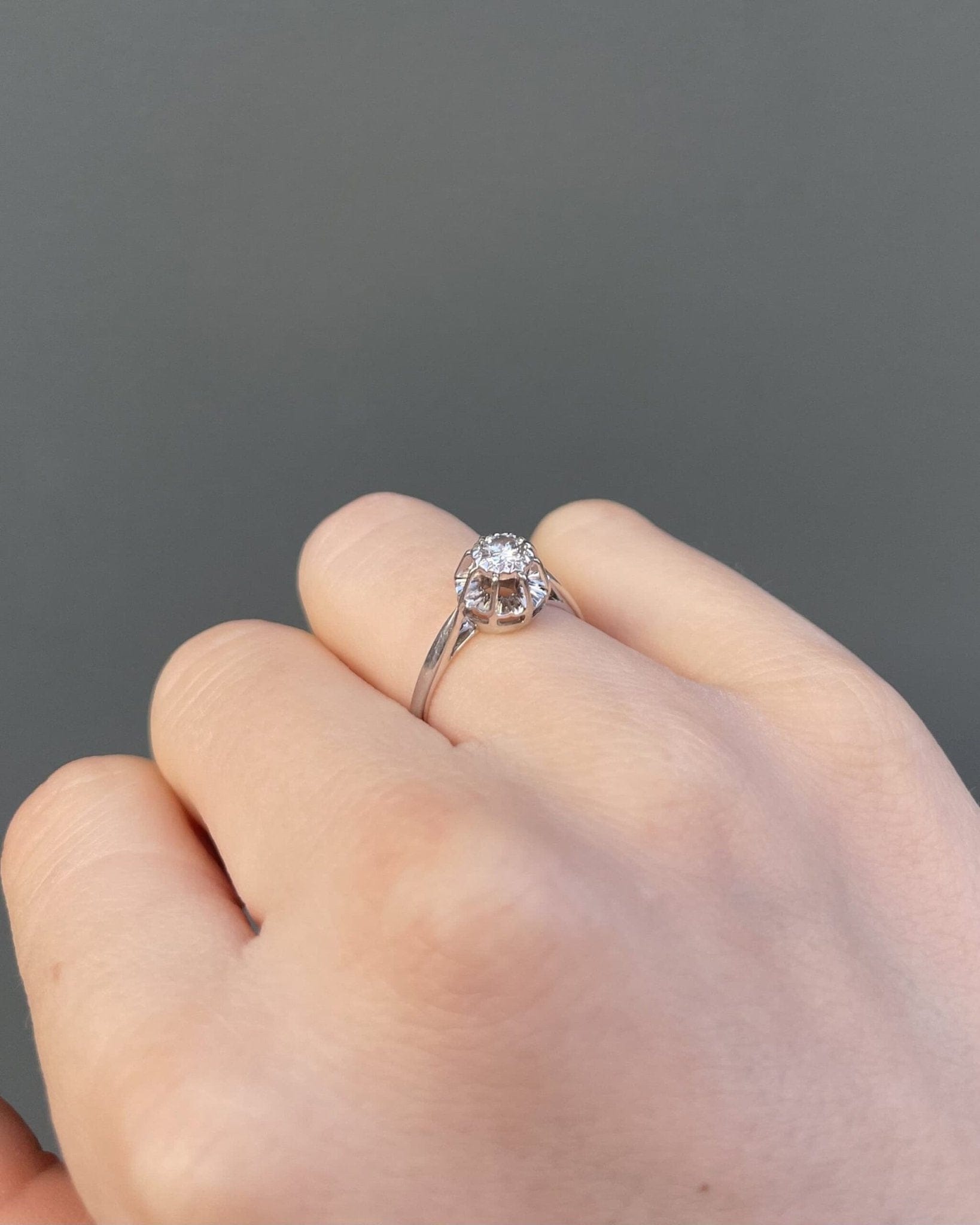 Bague Solitaire Diamant 0.30 carat "Solène" - Elliade Paris