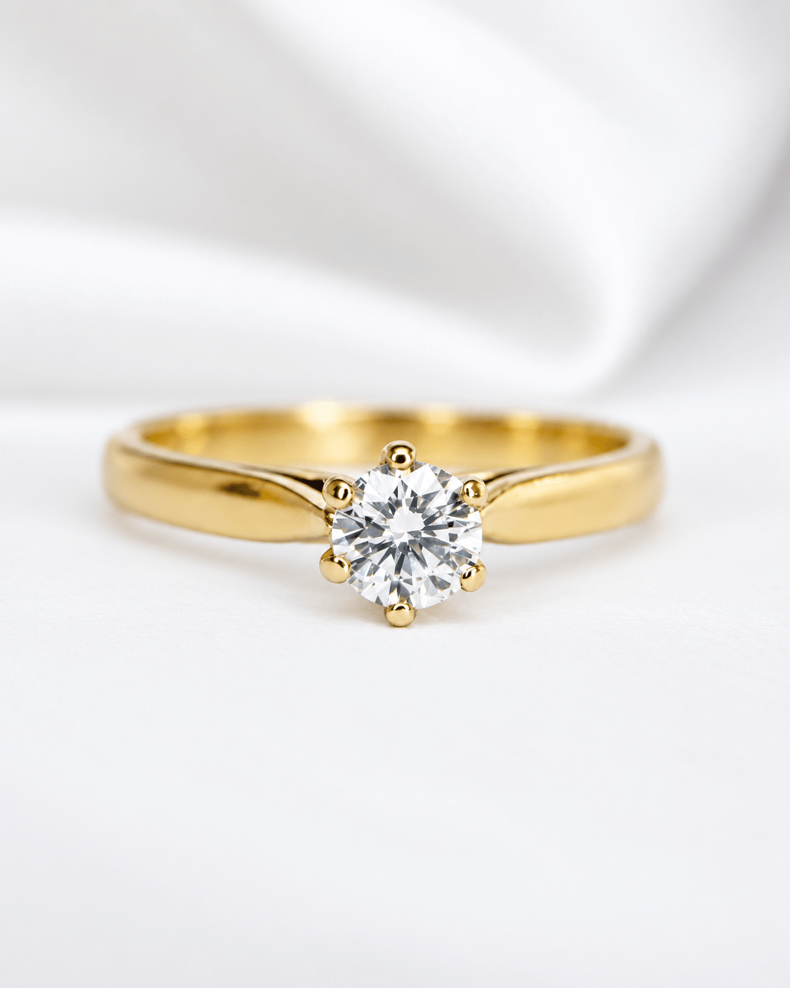 Bague Solitaire Diamant 0.35 carat H/VS "Odile" - Elliade Paris