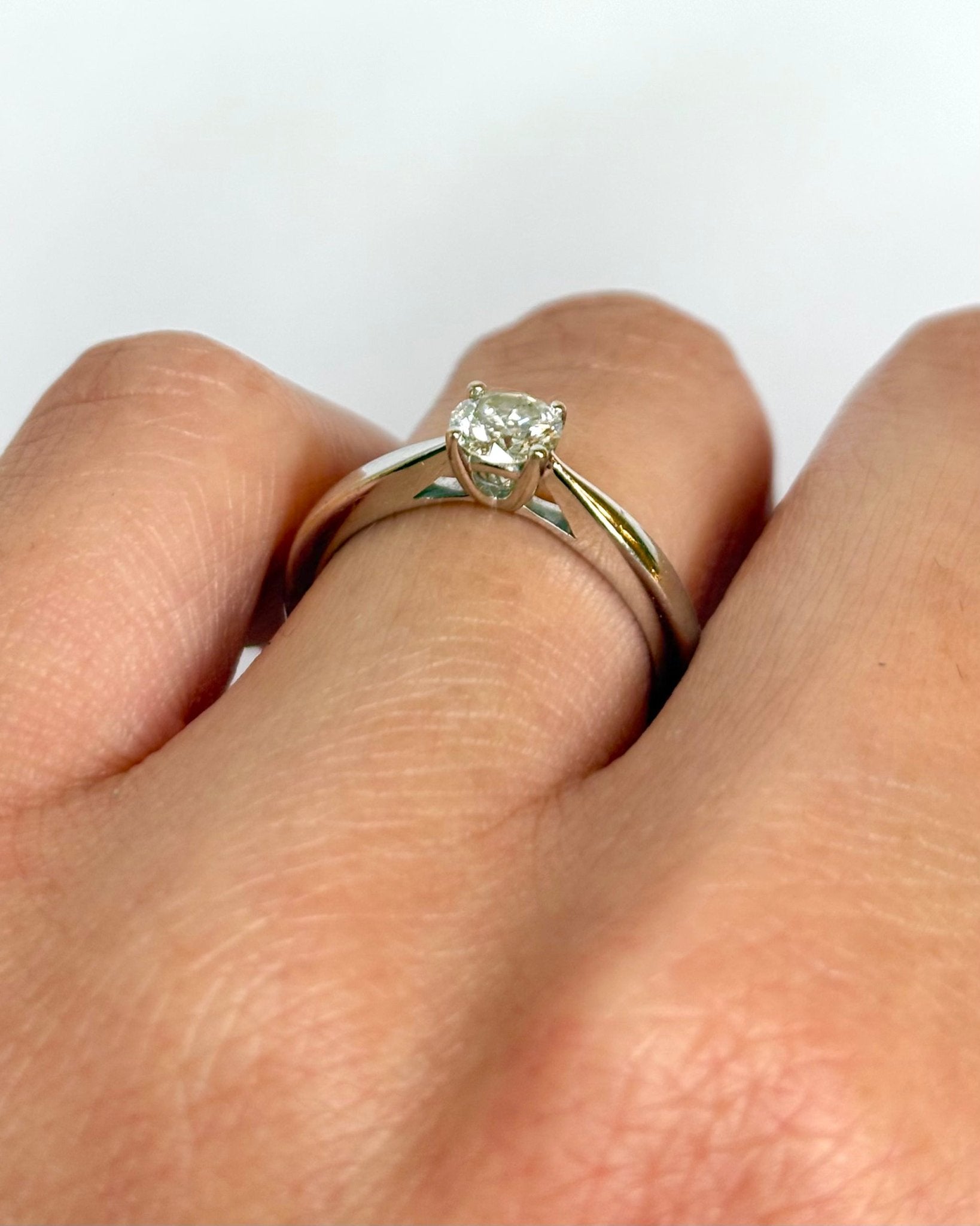 Bague Solitaire Diamant 0.41 carat "Rina" - Elliade Paris