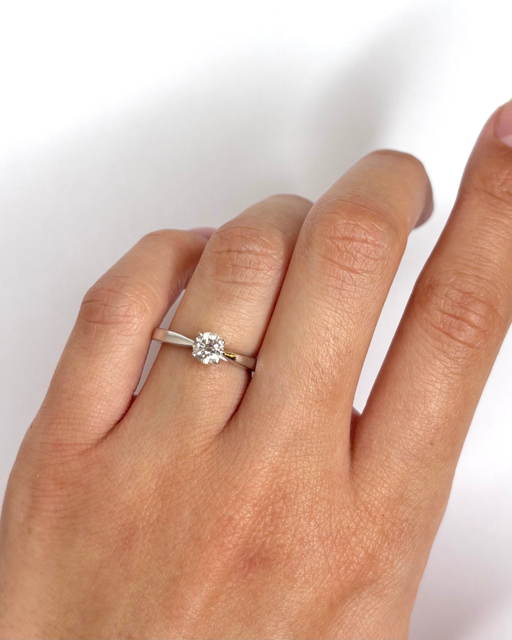 Bague Solitaire Diamant 0.41 carat "Rina" - Elliade Paris