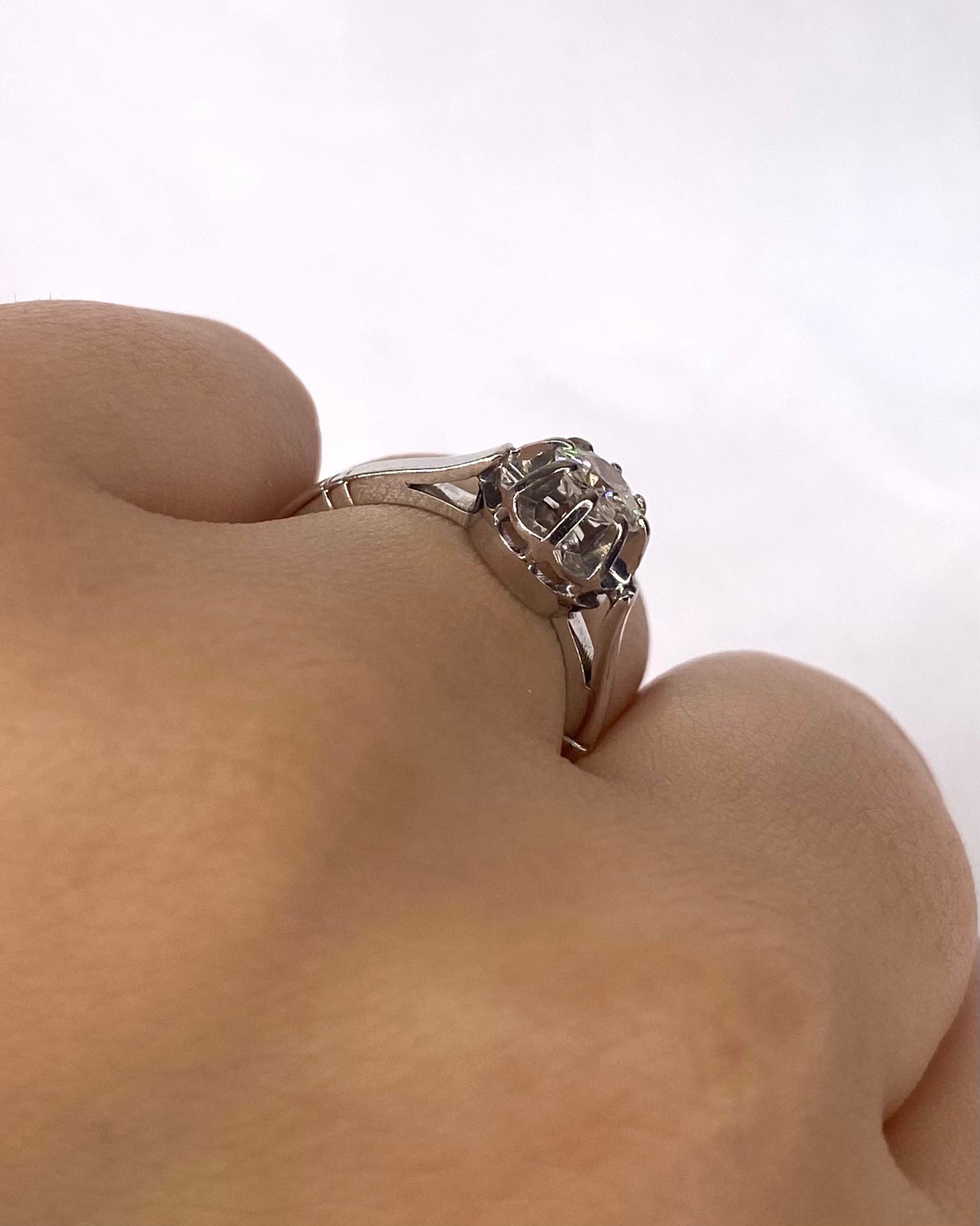 Bague Solitaire Diamant 0.45 carat "Camille" - Elliade Paris