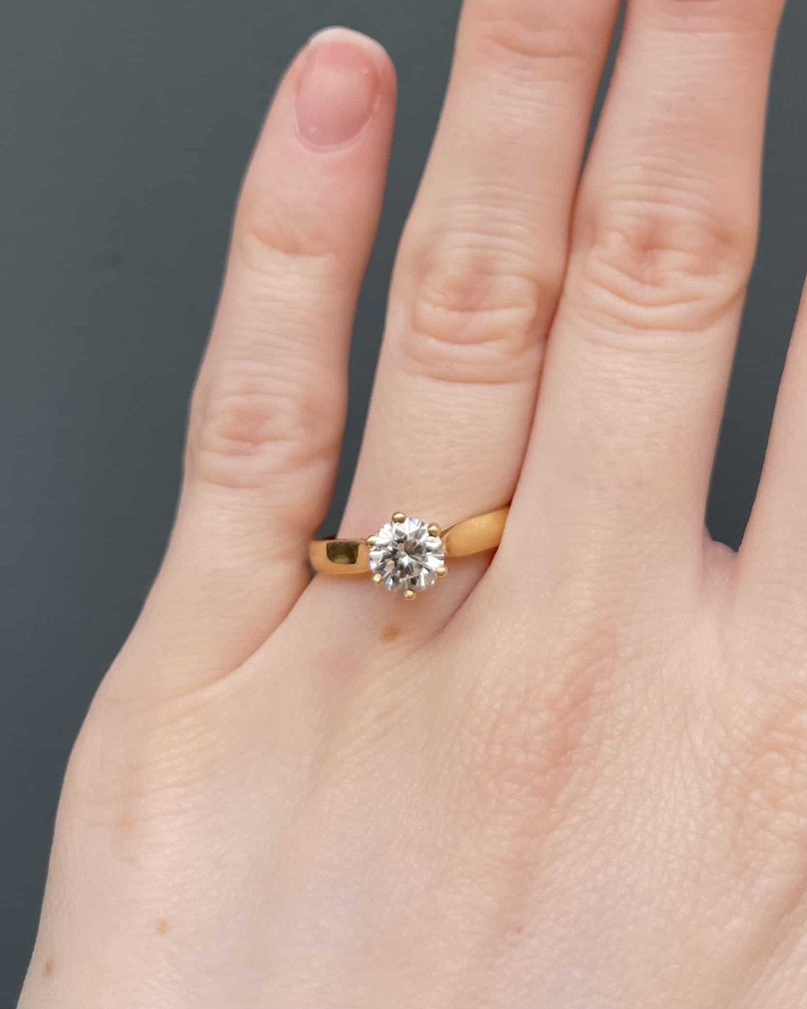 Bague Solitaire Diamant 0.94 Carat "Joline" - Elliade Paris