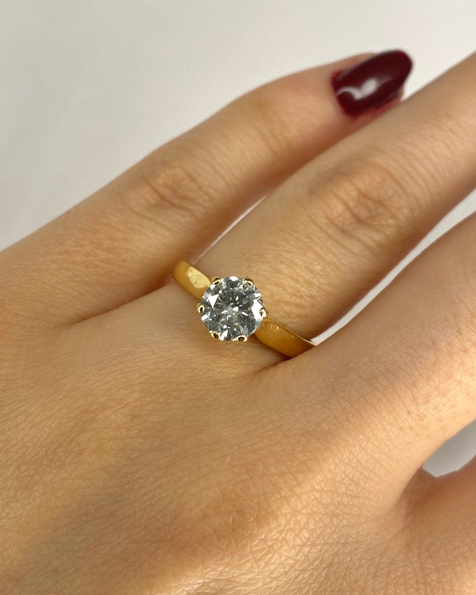 Bague Solitaire Diamant 1.11 carat "Cassandre" - Elliade Paris