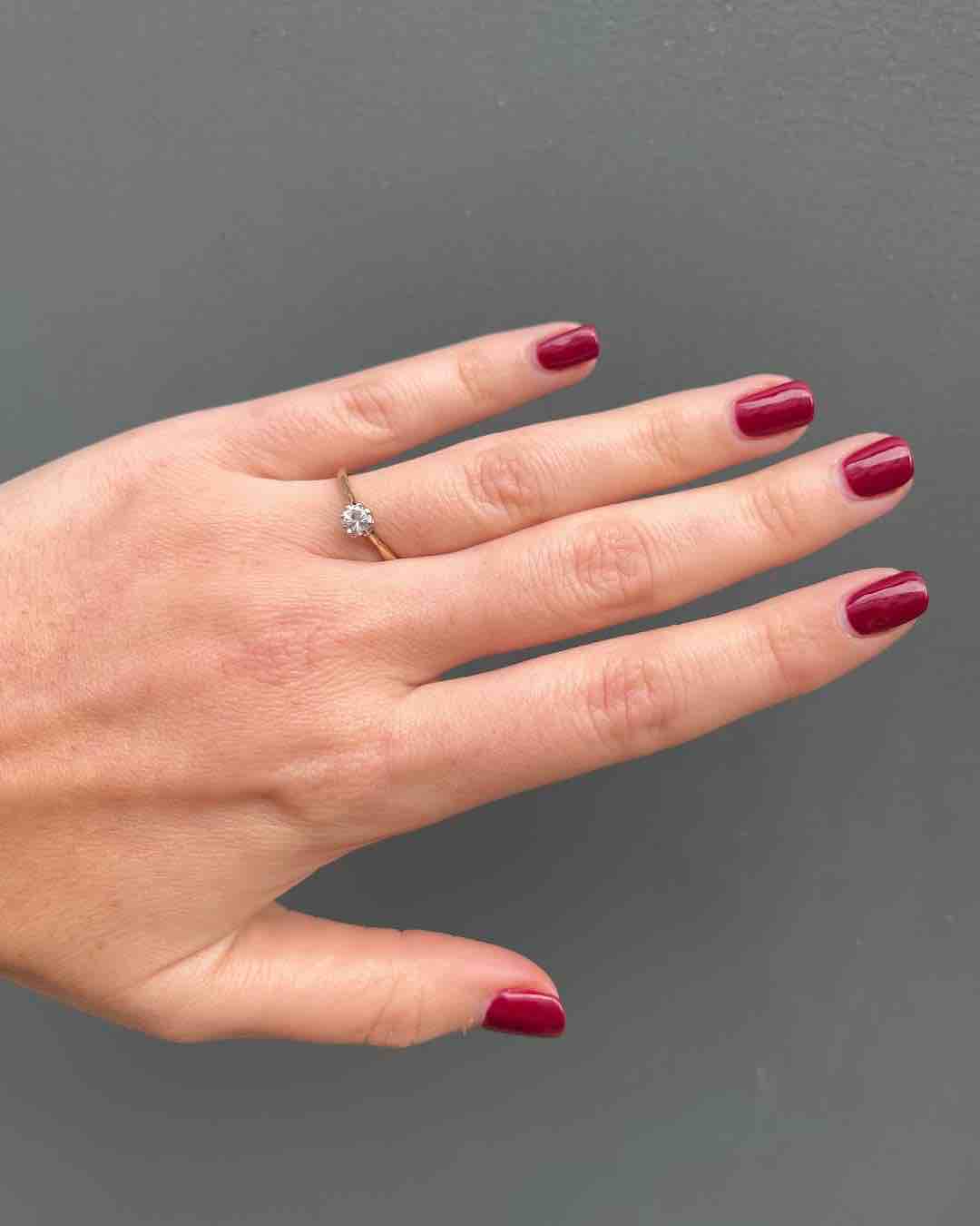 Anillo solitario de diamantes "Kate" de 0,35 quilates