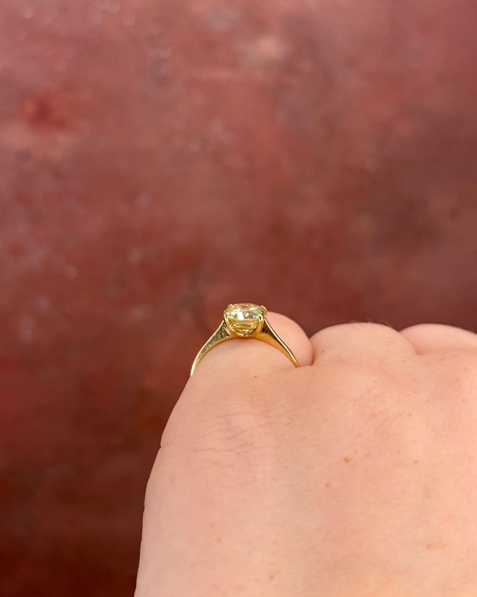 Bague Solitaire Diamant Fancy Yellow 1.24 carat "Anastasia" - Elliade Paris