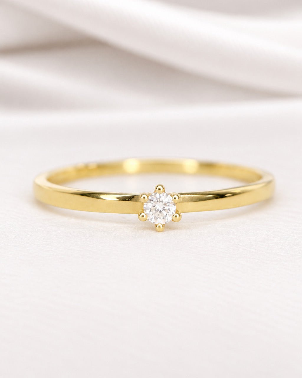 Bague Solitaire Diamant "Solange" - Elliade Paris