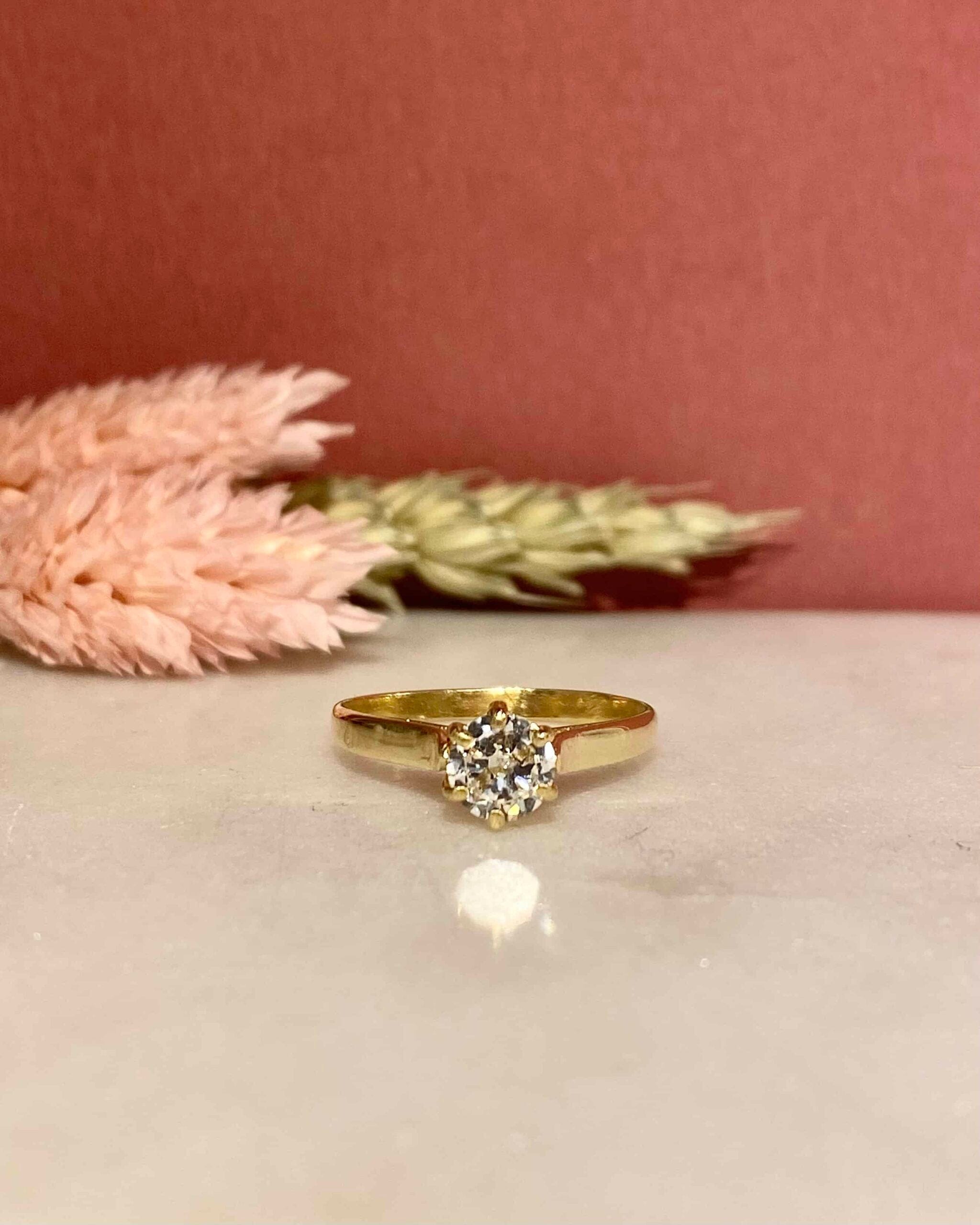 Anillo solitario de diamantes "Helena" de 0,55 quilates