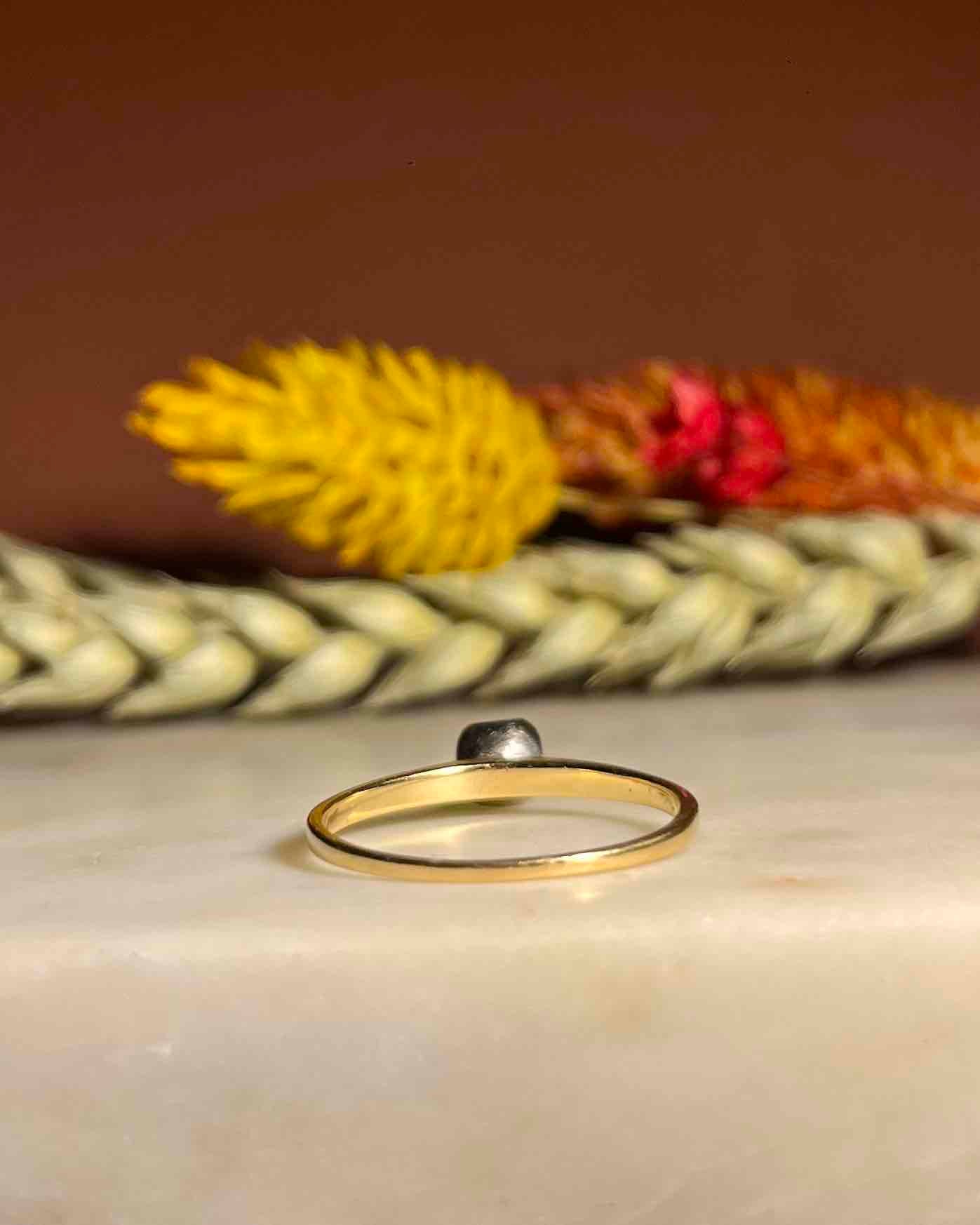 Bague solitaire diamant Vintage "Lili" - Elliade Paris