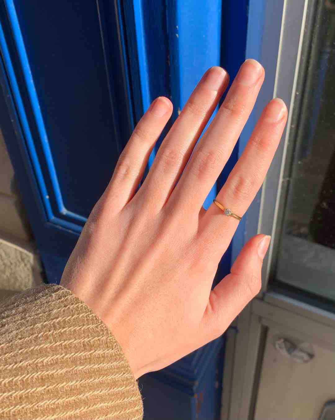 Bague solitaire diamant Vintage "Ninon"