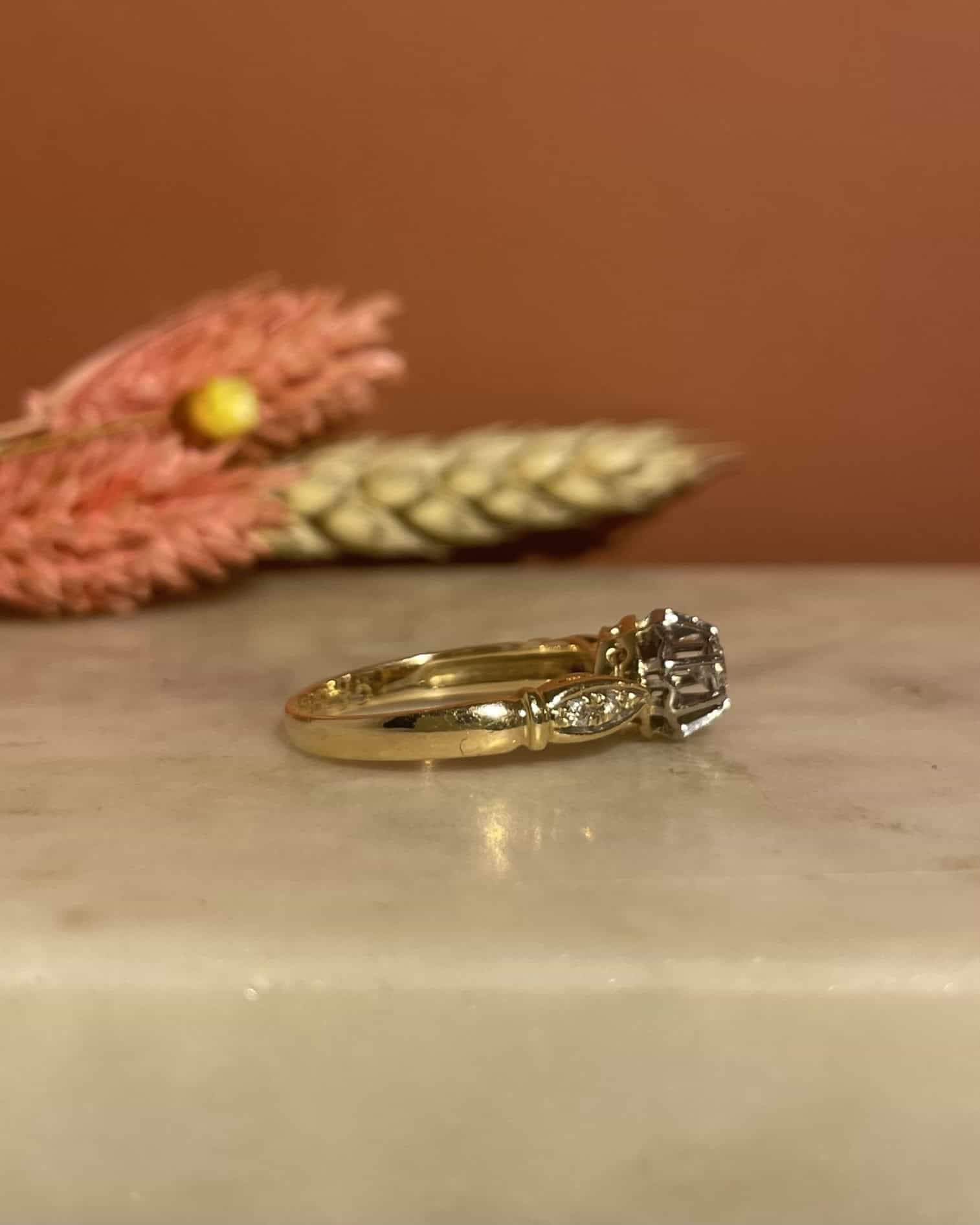 Bague Solitaire Diamants 0.21 carat "Aurelie" - Elliade Paris