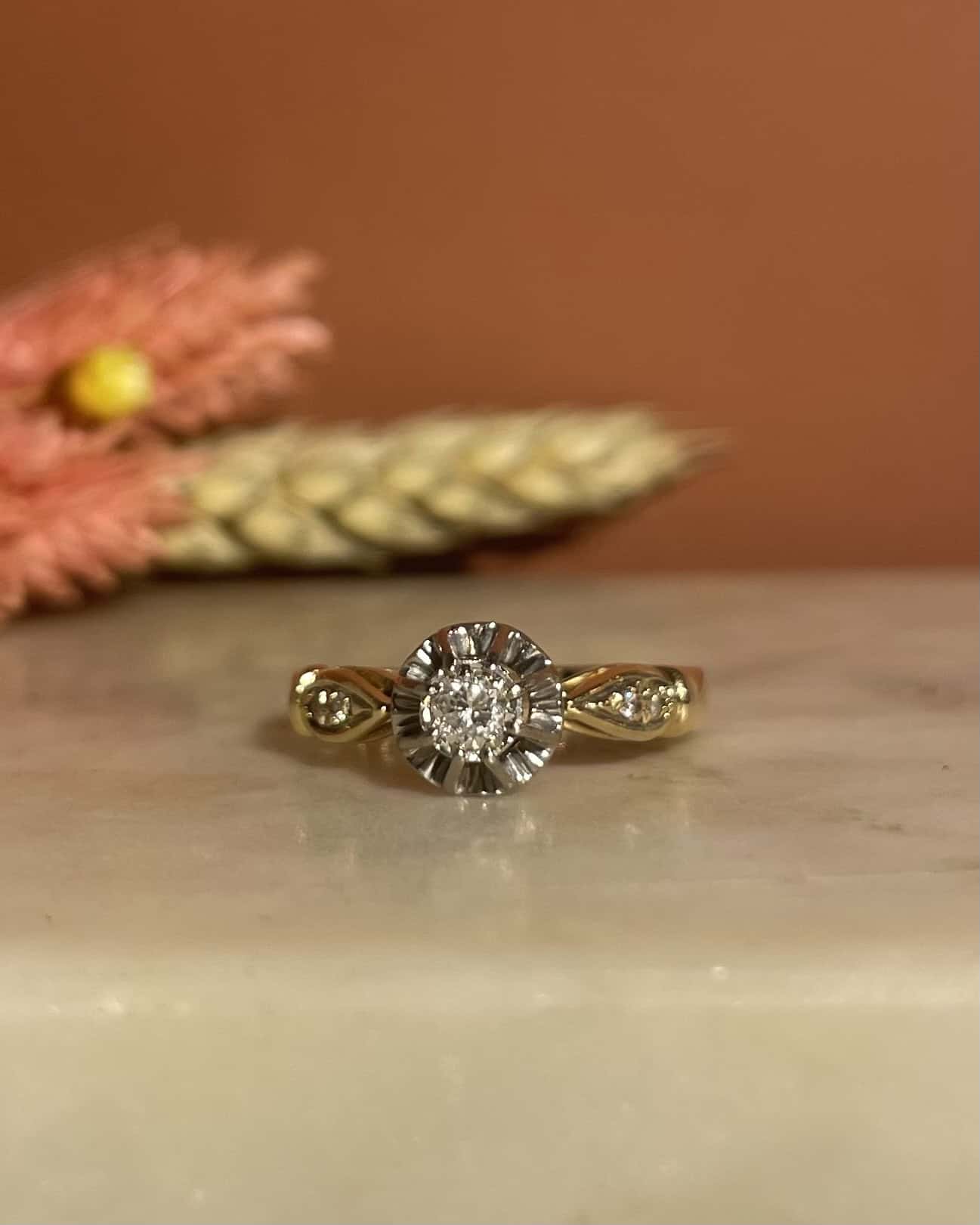 Bague Solitaire Diamants 0.21 carat "Aurelie" - Elliade Paris