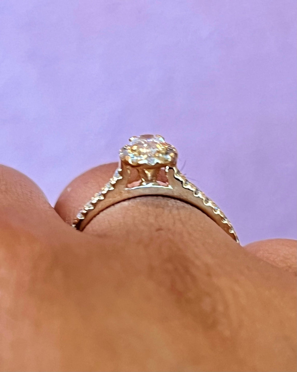 Bague Solitaire Diamants 0.58 carat "Léontine" - Elliade Paris